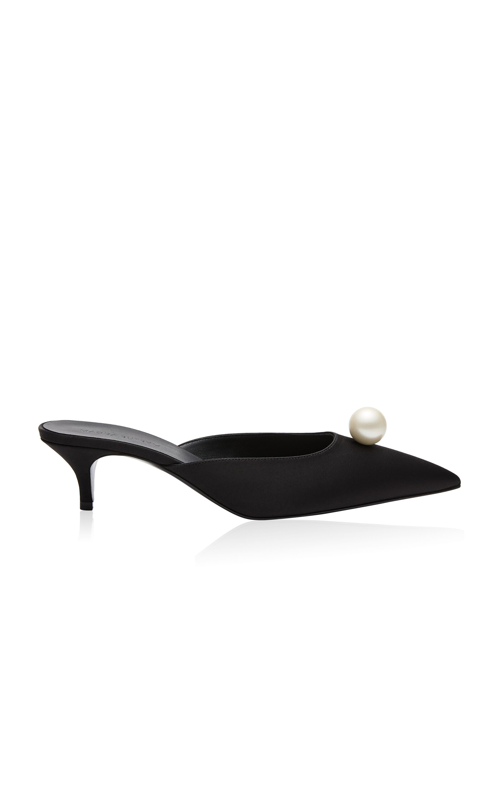Magda Butrym Black Pearl Kitten Heels - Black - IT 35.5