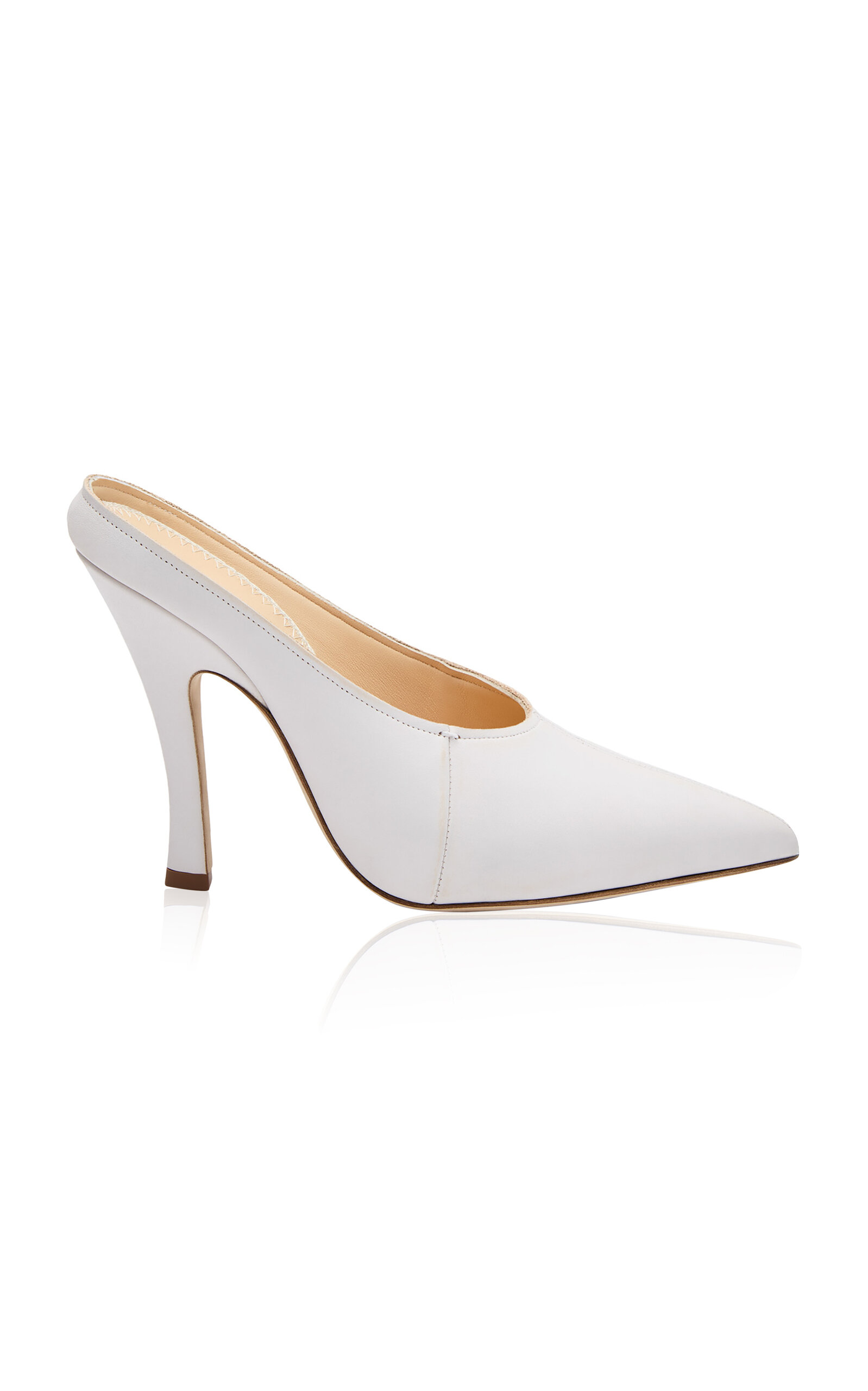 Magda Butrym Cream Mules - Ivory