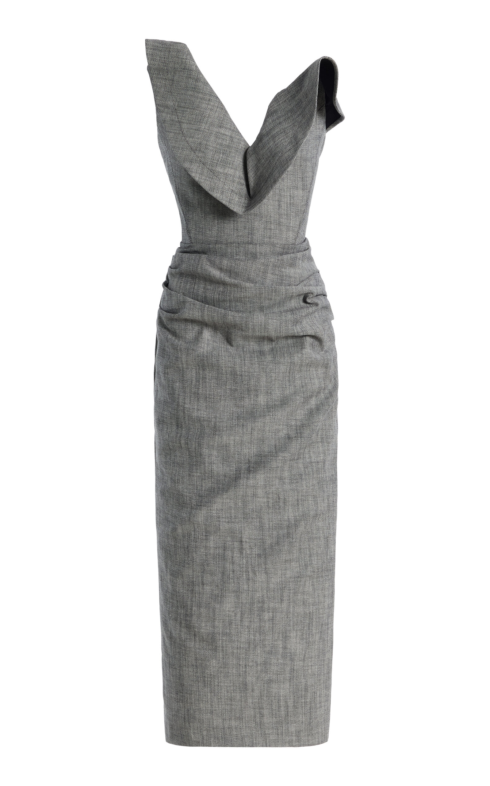 Maticevski Exclusive Requiem Strapless Midi Dress