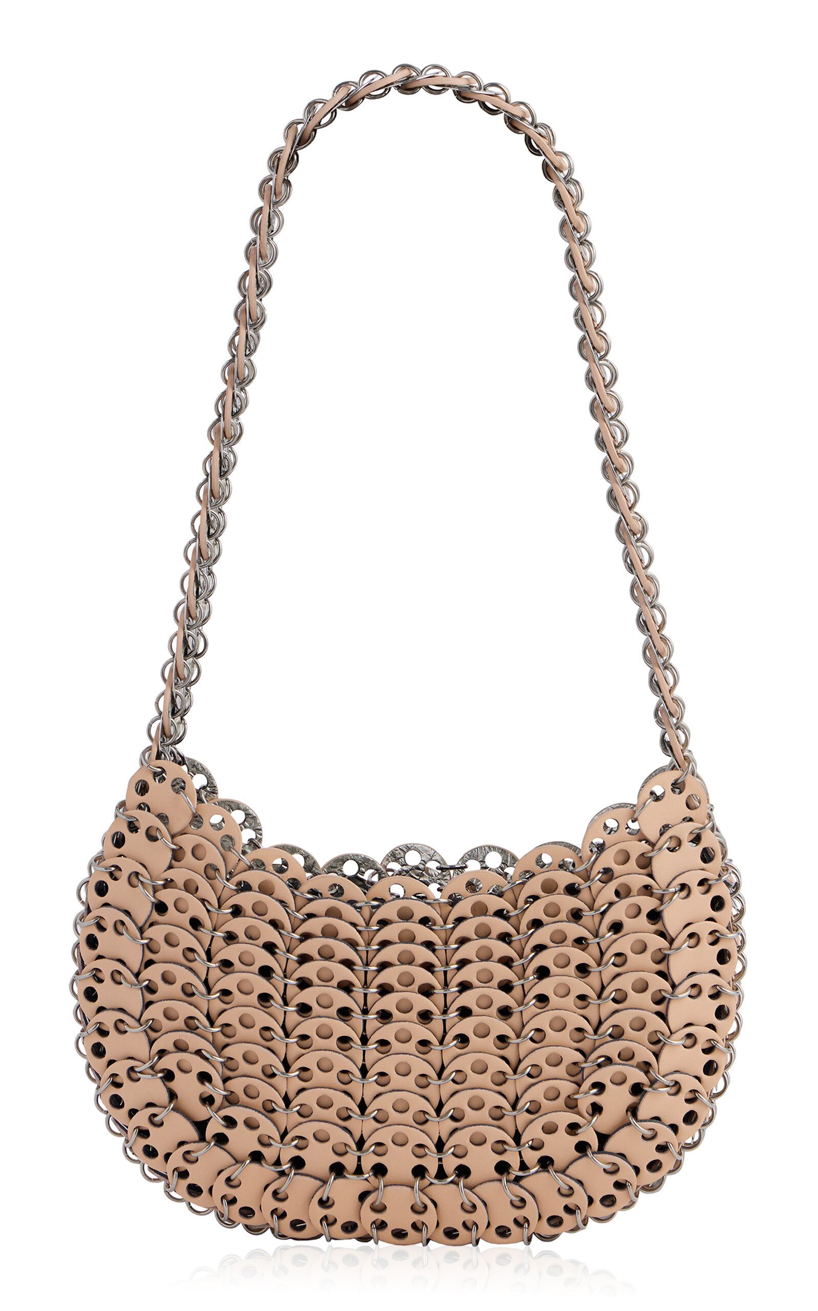 Rabanne Moon Flip Shoulder Bag - Silver - OS