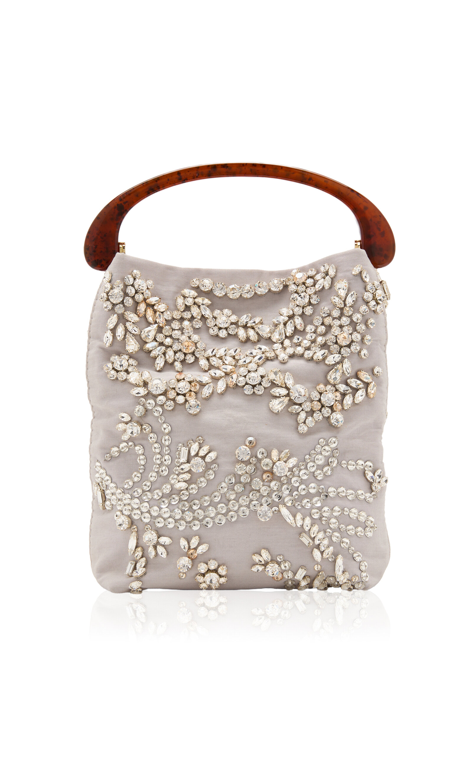 Dries Van Noten Crystal-Embellished Cotton-Blend Top Handle Bag - Men's Clothing