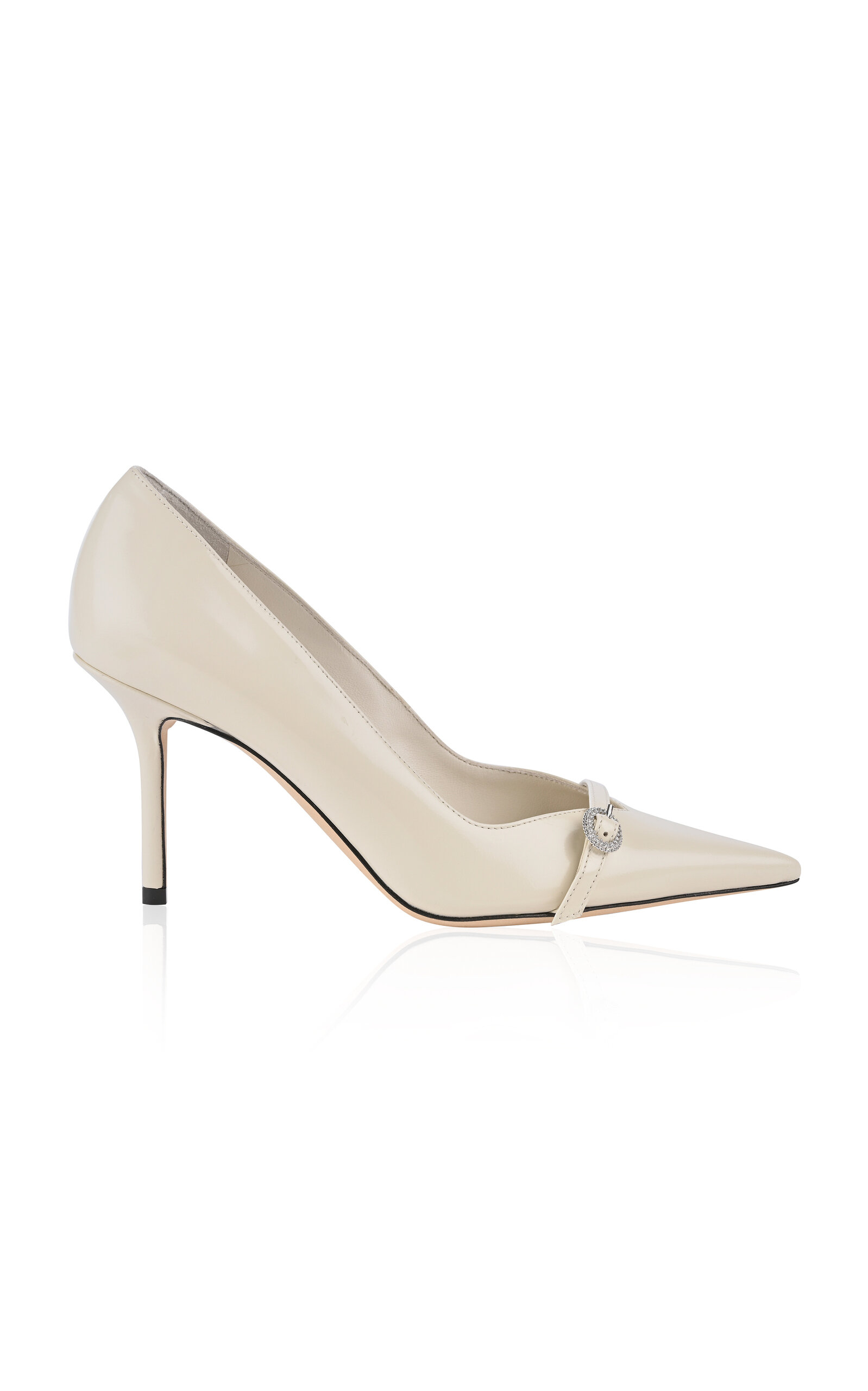 Jimmy Choo Keari 85 Spazzolato Pump In Neutral