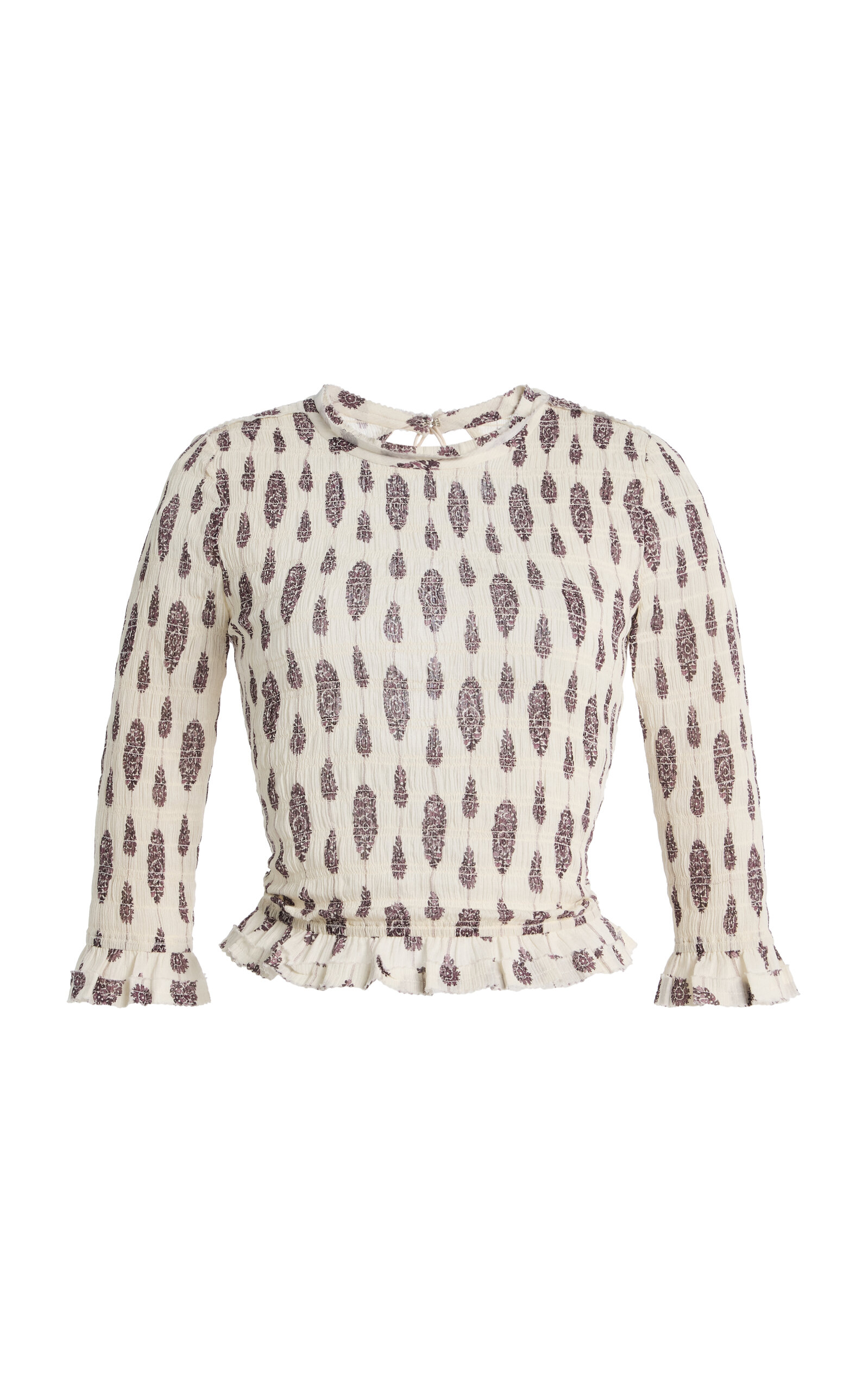 Isabel Marant Arie Printed Cotton Top - Women's Clothing