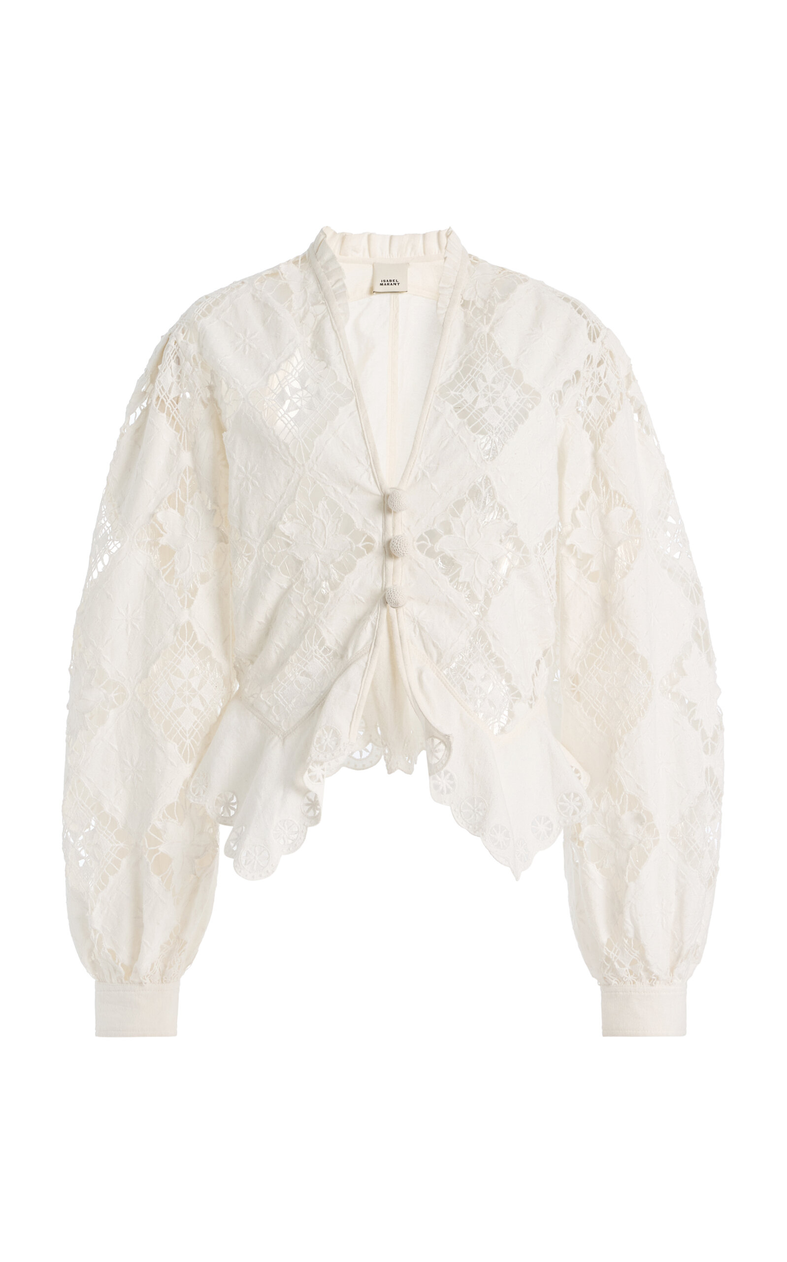 Isabel Marant Nina Cotton-Linen Blouse