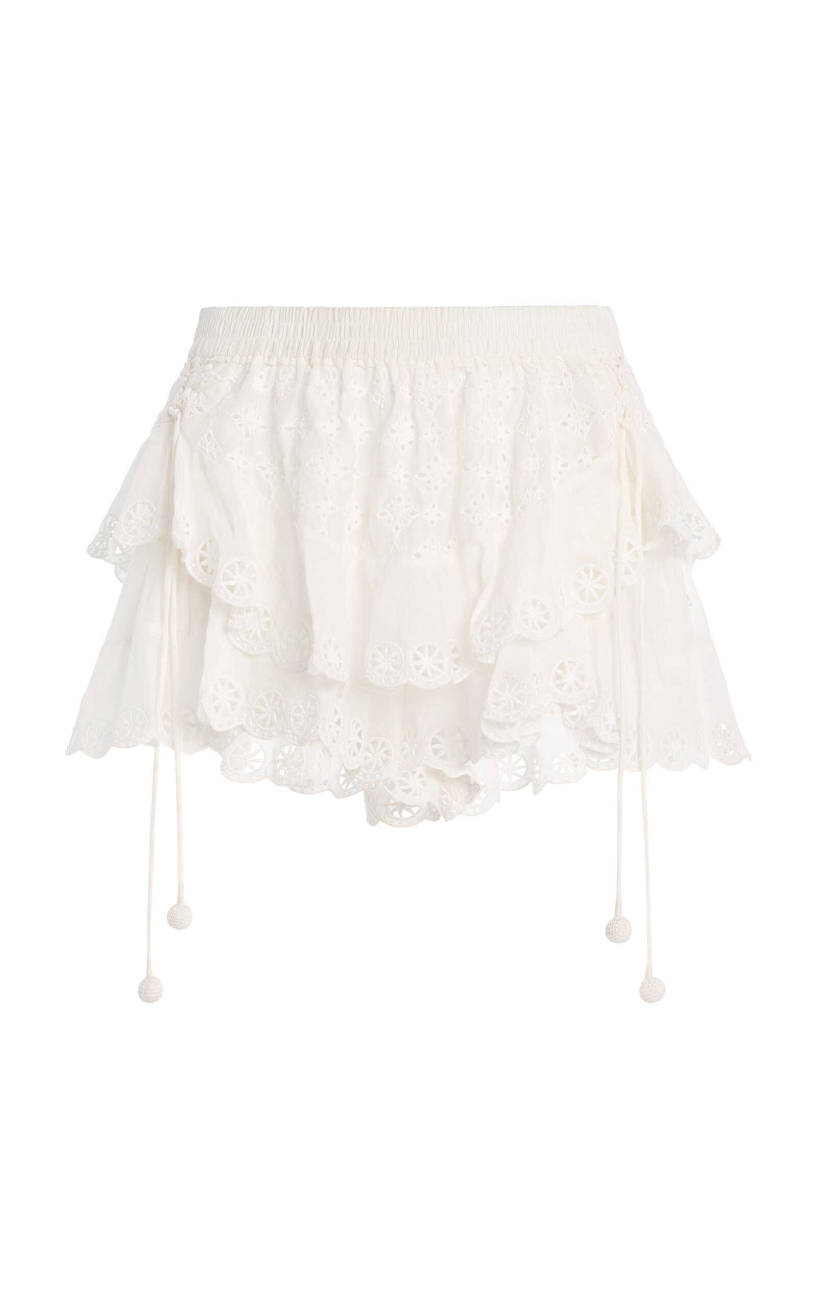 Isabel Marant Neis Cotton-Silk Mini Skirt