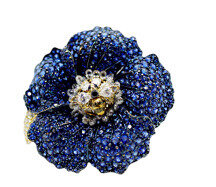 Sybarite Happy Bee Ring - Blue - OS - Only At Moda Operandi