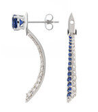 Sybarite Fly me to the Moon Blue Tail Earrings - Blue - OS - Only At Moda Operandi