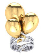 Sybarite Three Balloon Ring - Gold - OS - Only At Moda Operandi