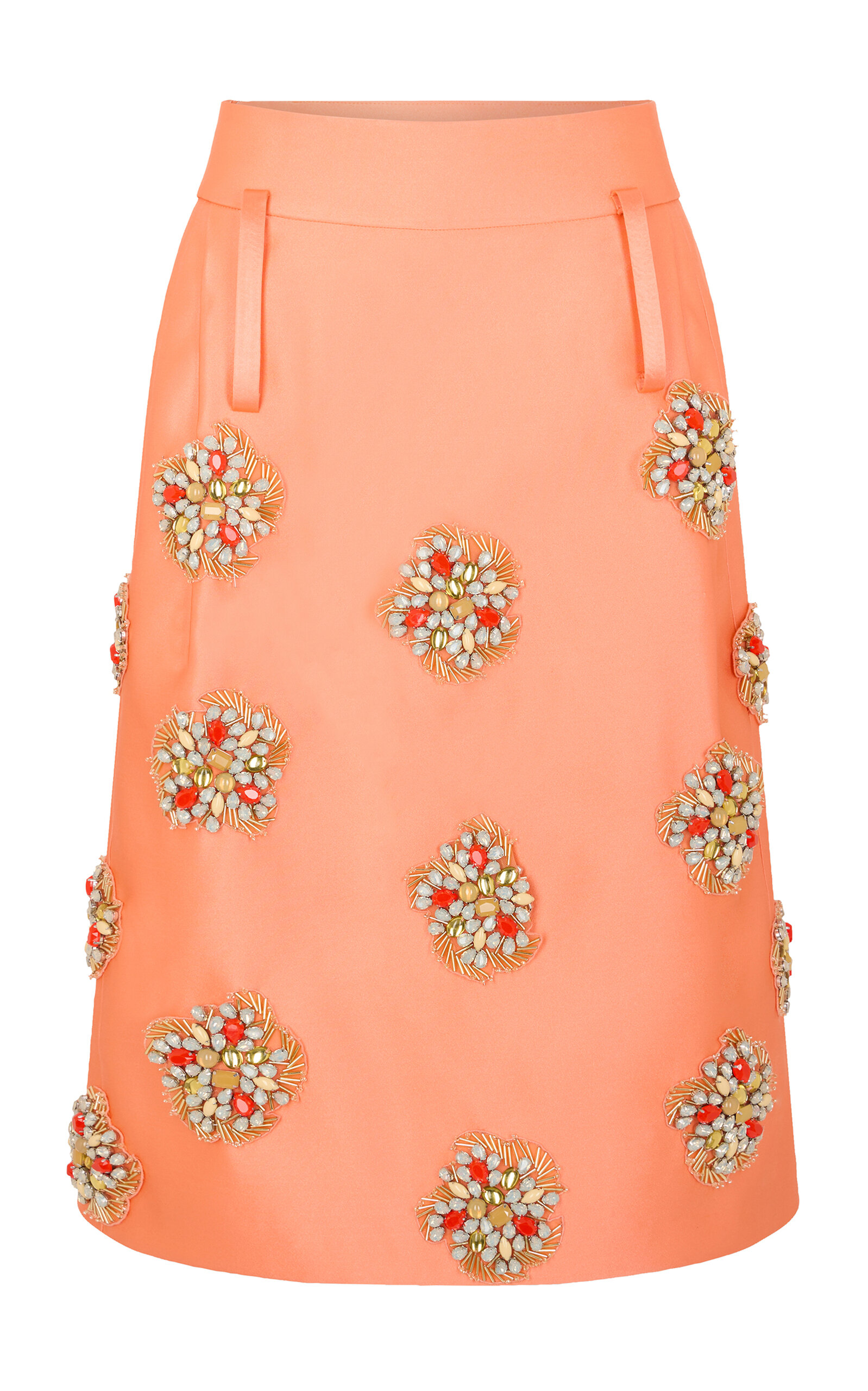 Rabanne Embellished Knee-length Skirt In Pink