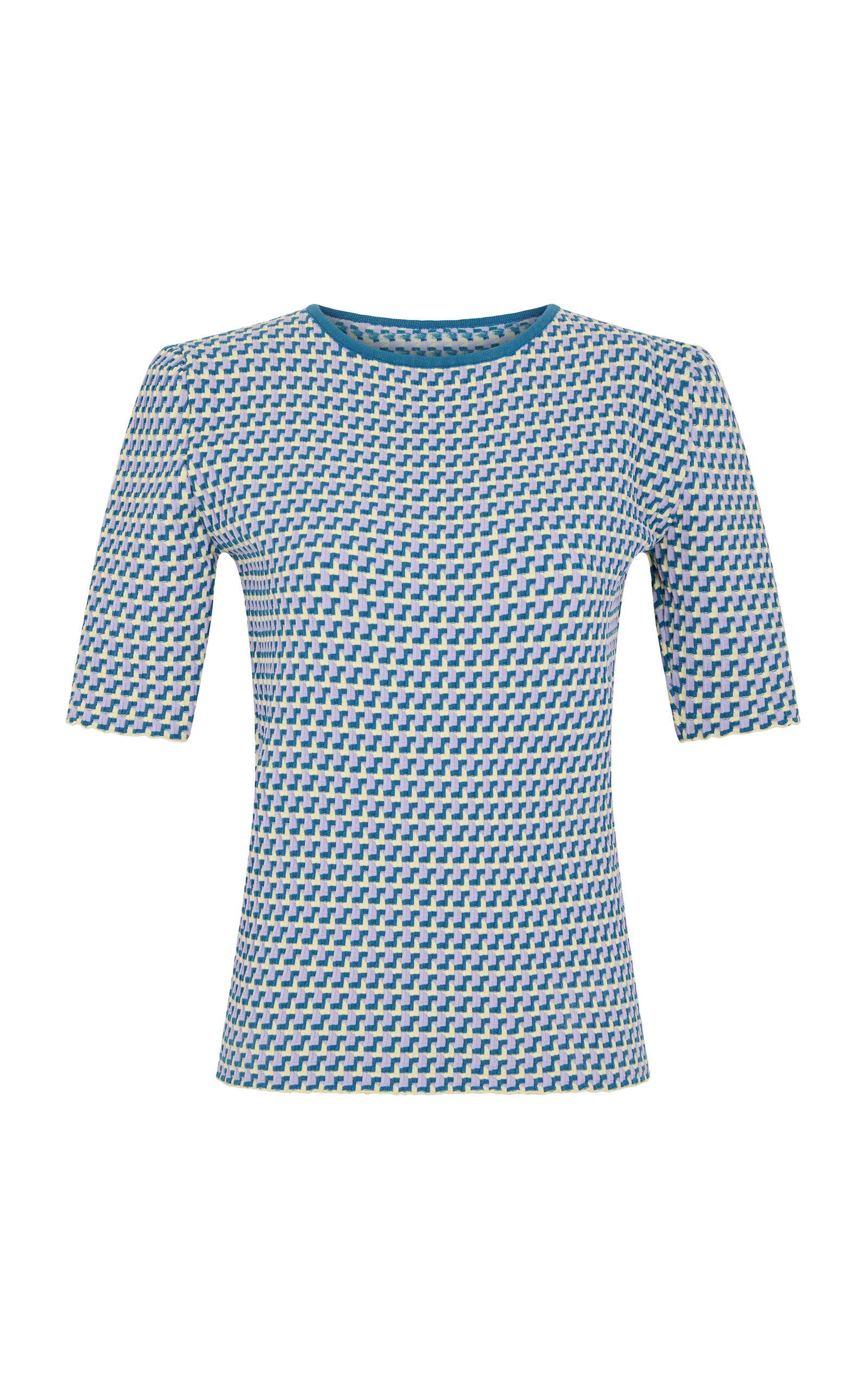 Rabanne Patterned Jacquard Top - Blue