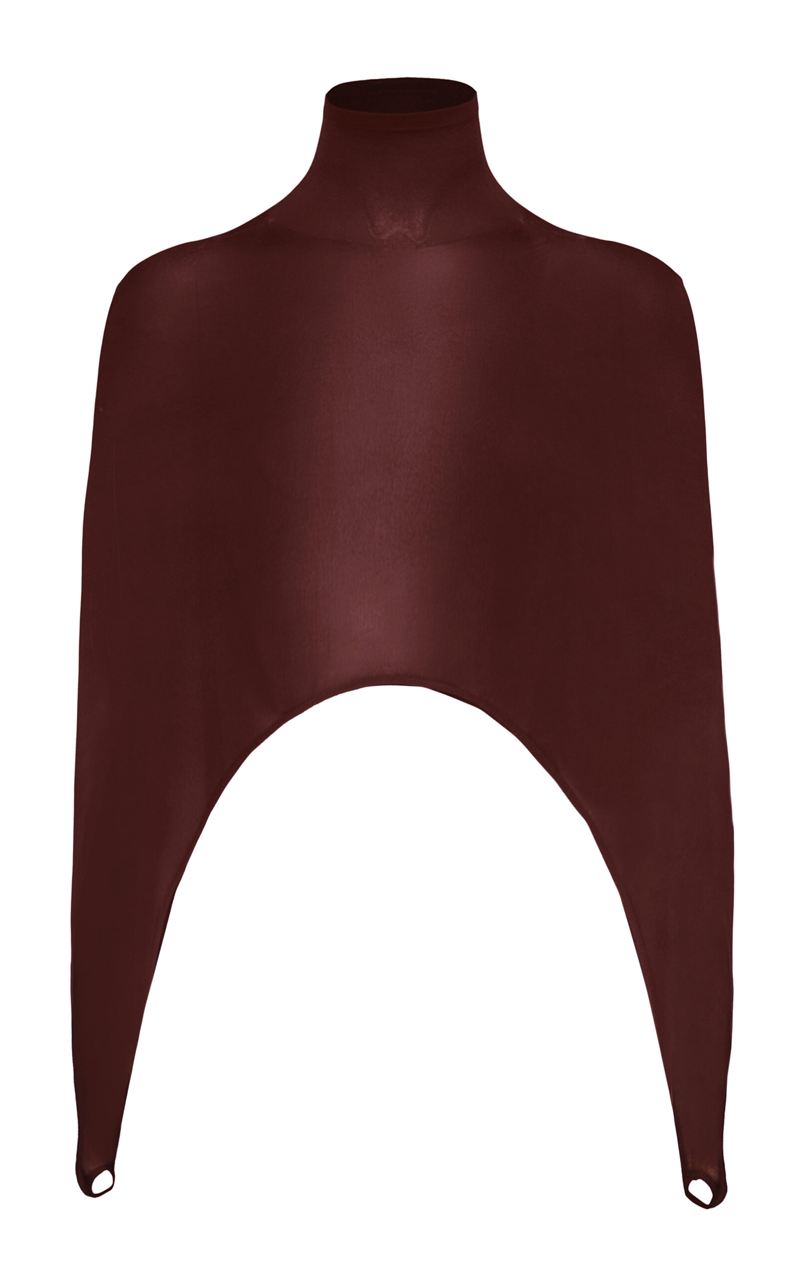 ALAÏA Second-Skin Silk-Blend Tension Top