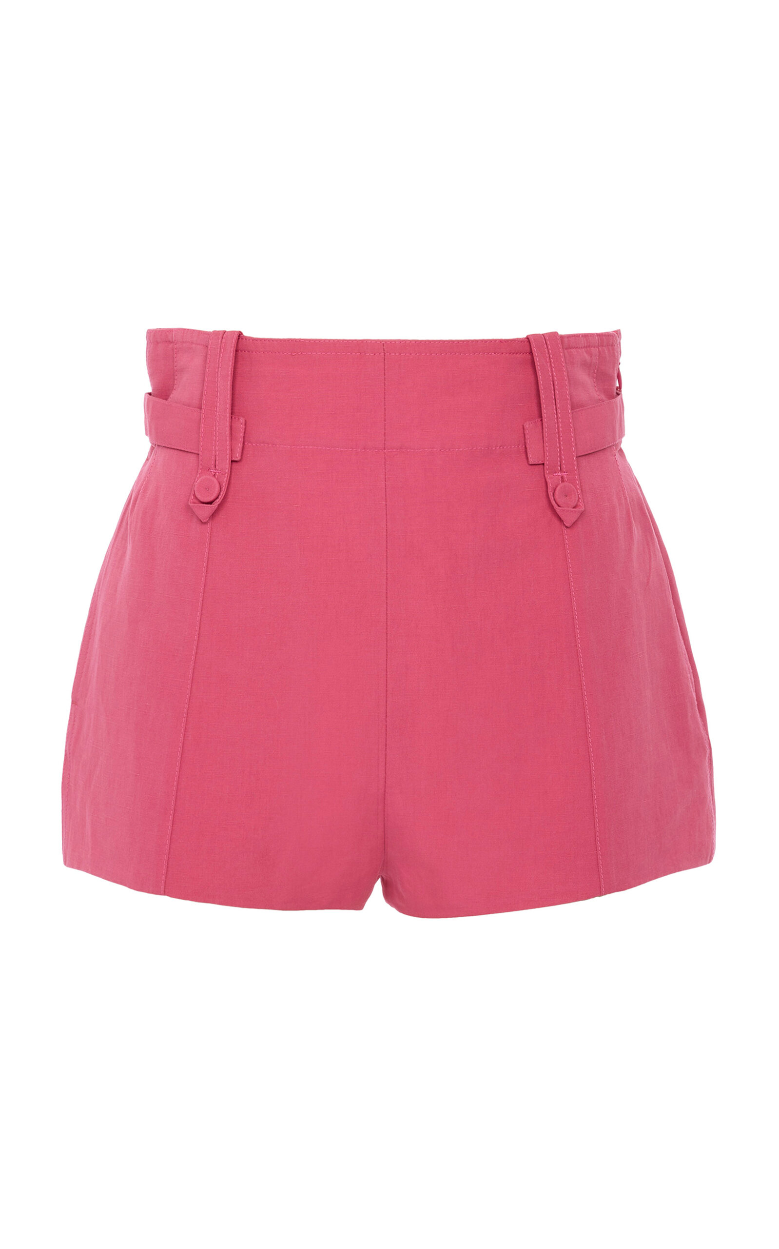 Chloé High-Rise Linen-Blend Shorts
