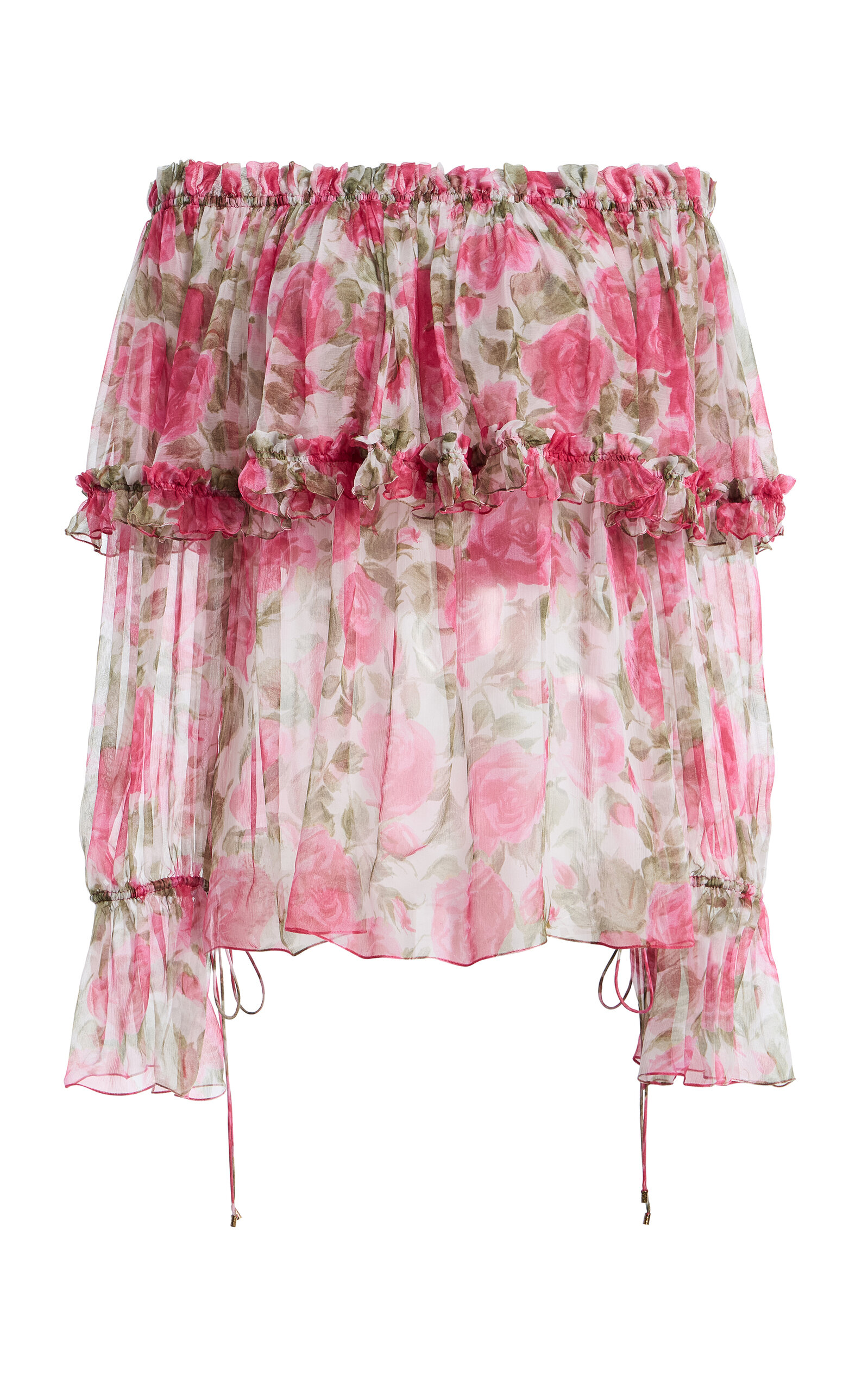 Chloé Floral-Print Silk Blouse