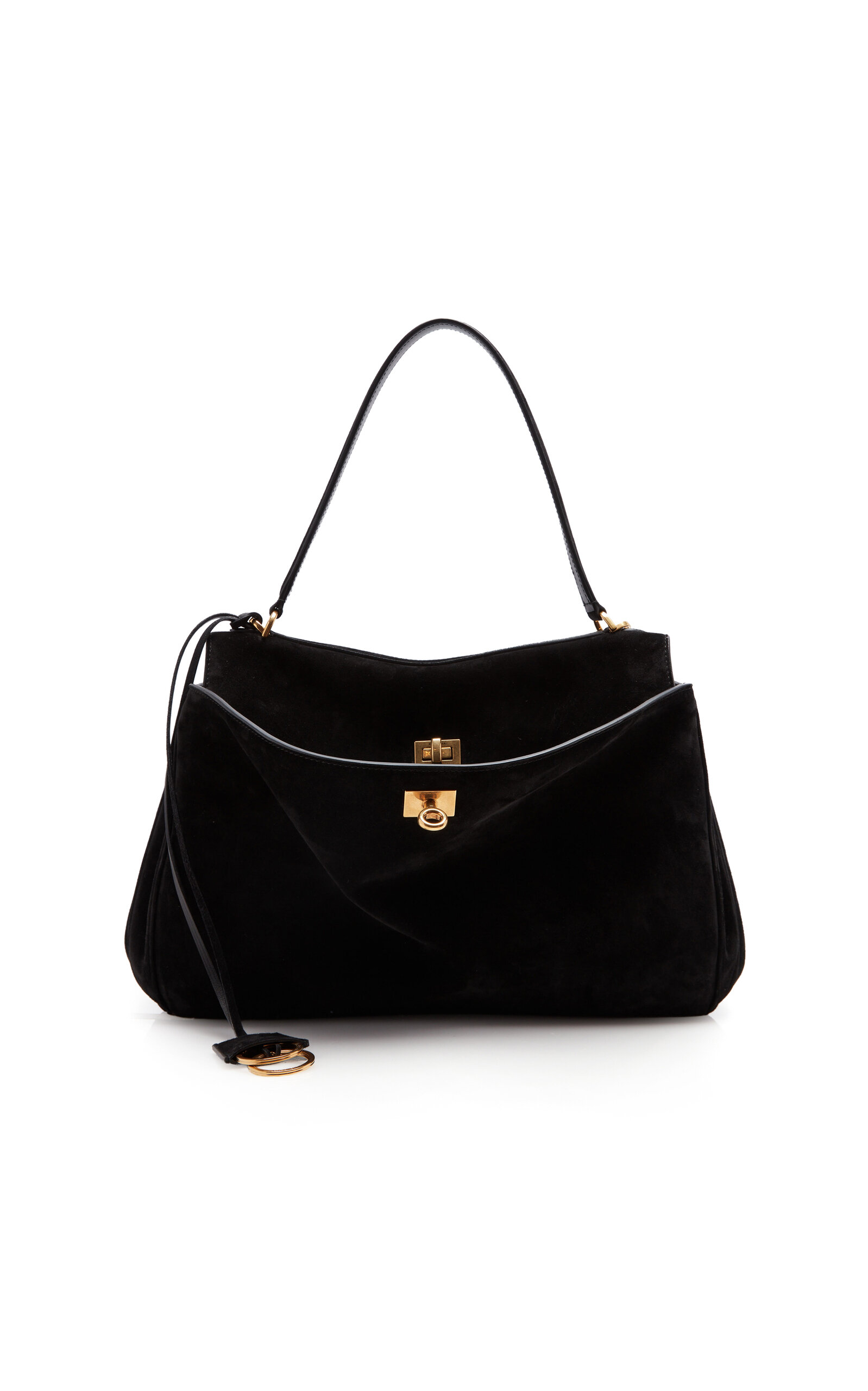 Balenciaga Rodeo Medium Suede Top Handle Bag - Moda Operandi