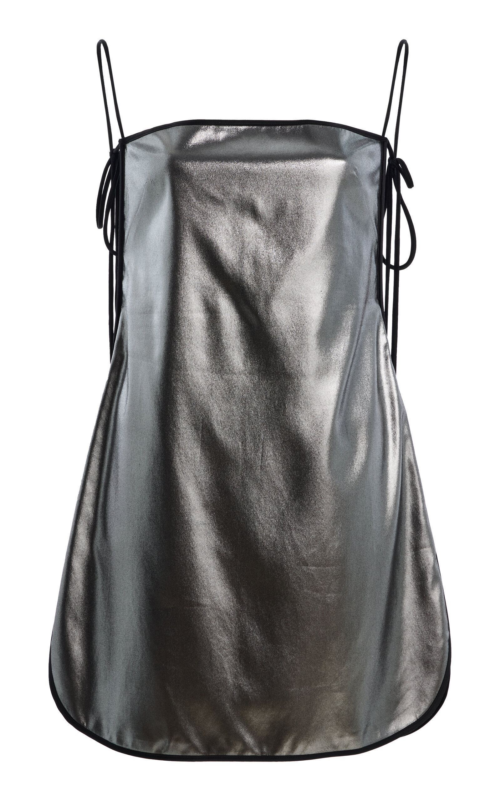 Temily Summer Bones Foiled Silk Mini Dress