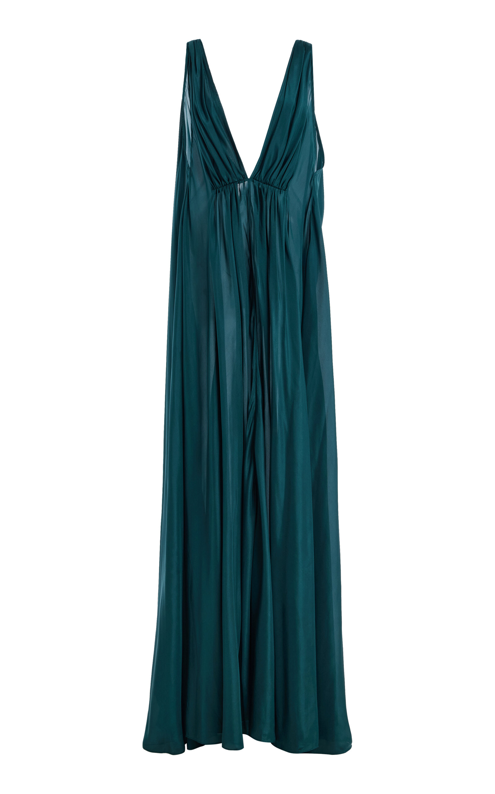 Temily Angelina Silk Habotai Maxi Dress