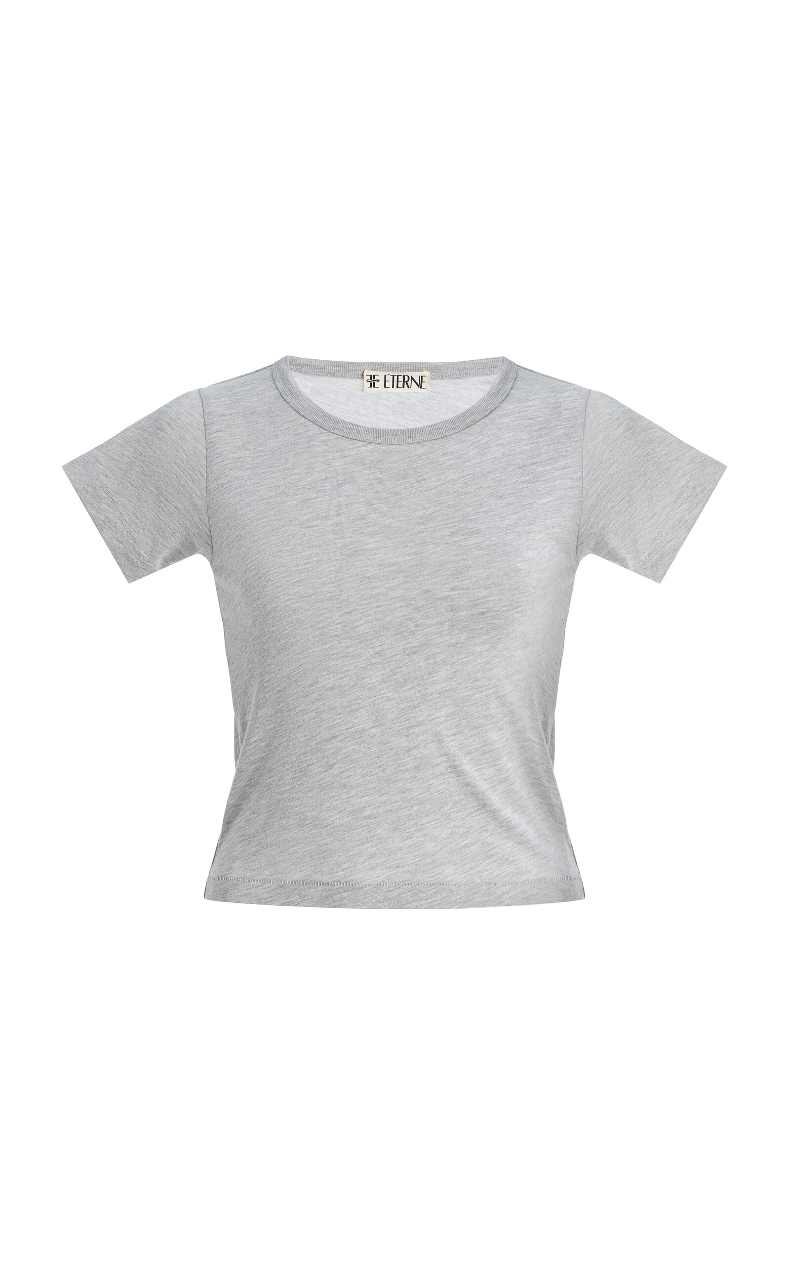 Éterne Chloe Cropped Cotton-Blend Baby Tee - Moda Operandi