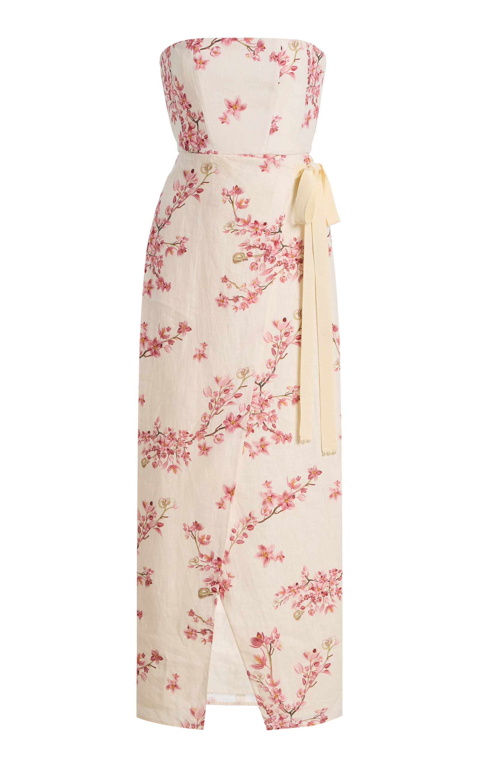 Agua by Agua Bendita Exclusive Cinefilo Cauca Linen Maxi Dress - Moda Operandi