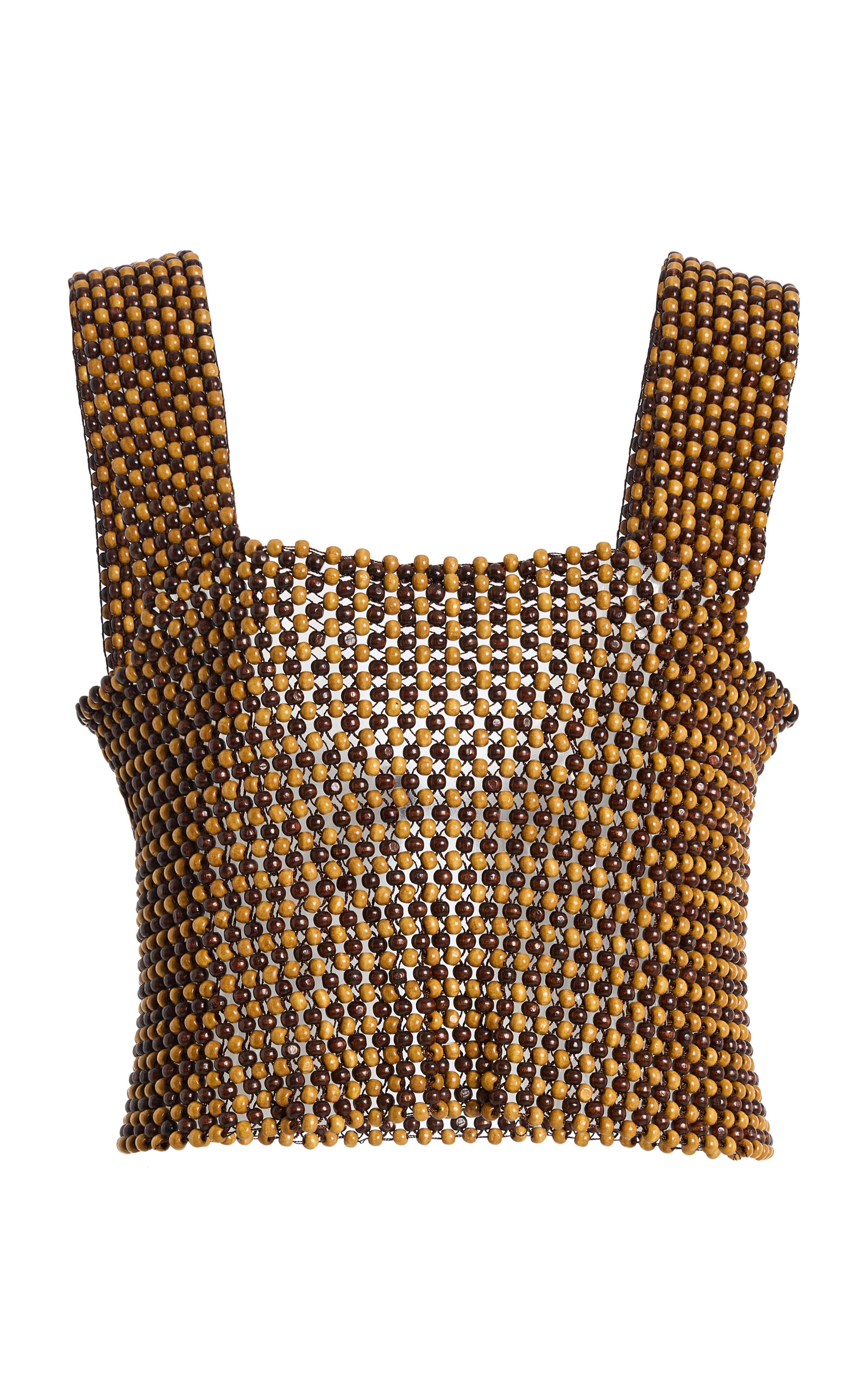 Exclusive La Isla Wood-Beaded Top