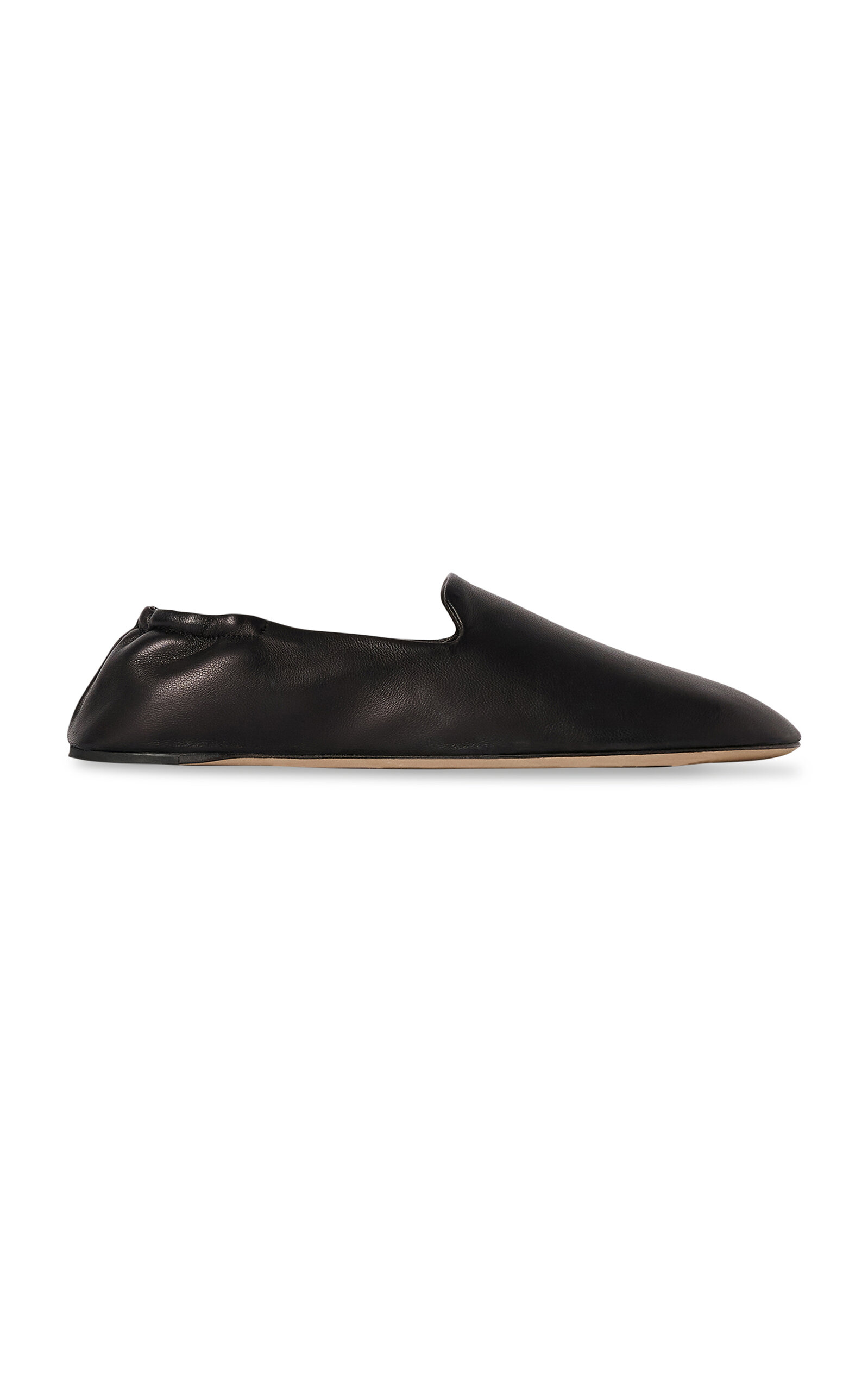 The Row Casa Leather Slippers - Moda Operandi