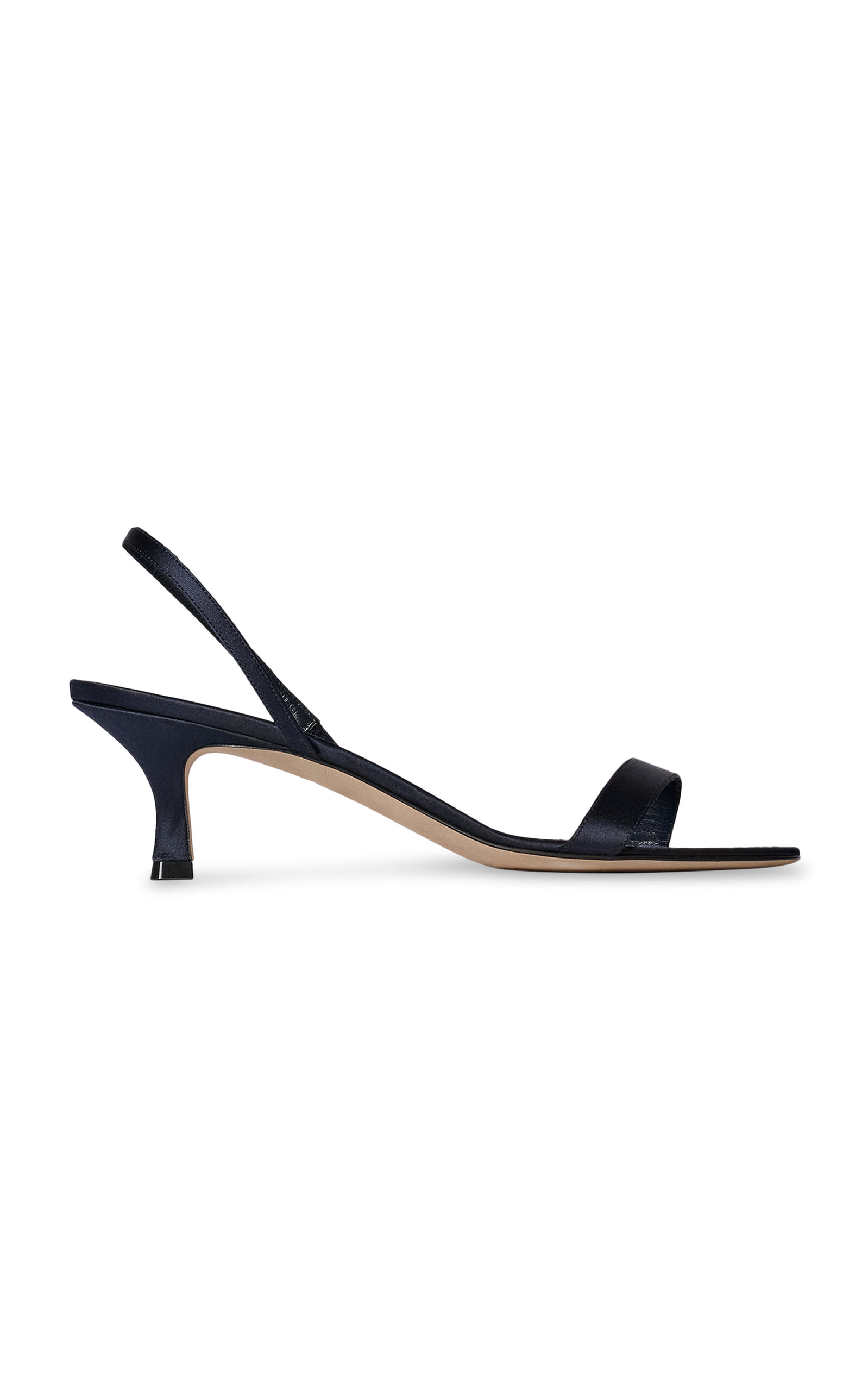 The Row Ella Slingback Satin Sandals - Moda Operandi