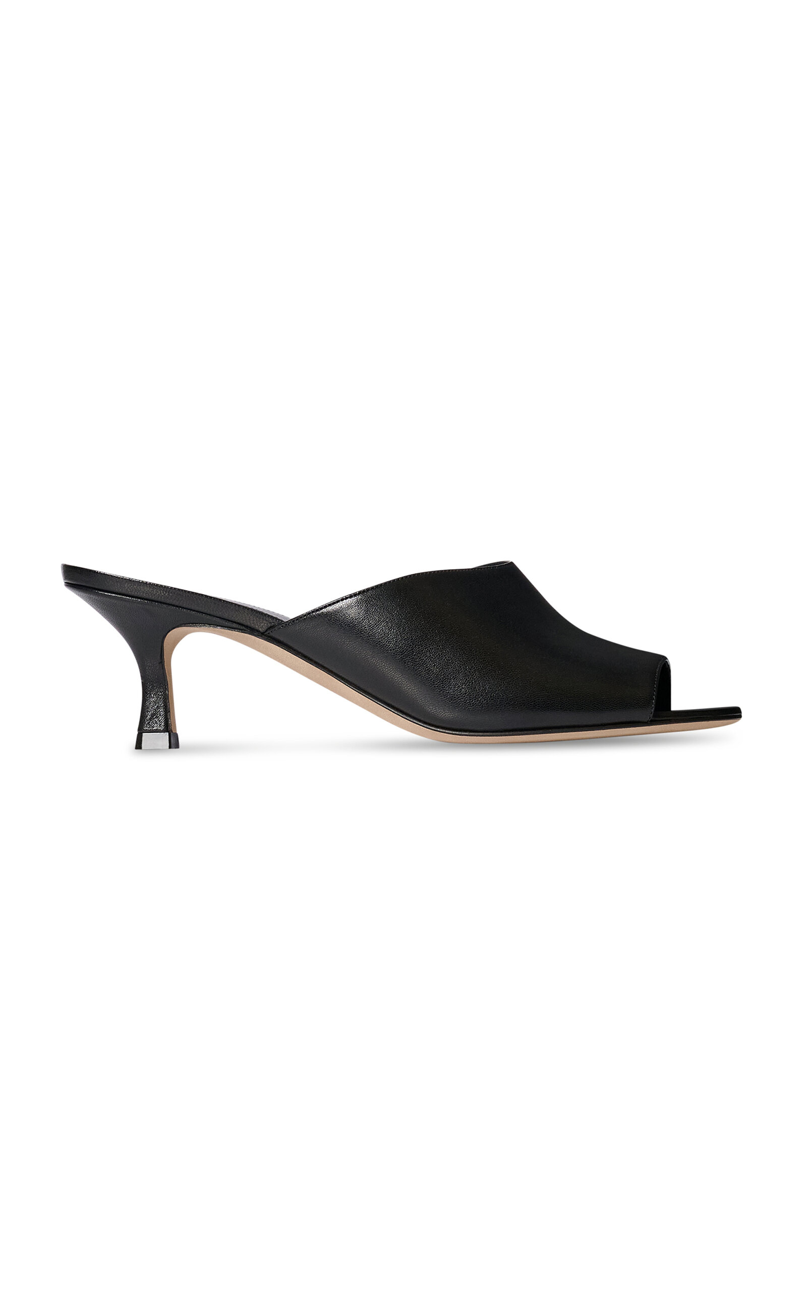 The Row Ella Leather Kitten Mules | Thumbnail 9 The Row Ella Leather Kitten Mules | Thumbnail 9
