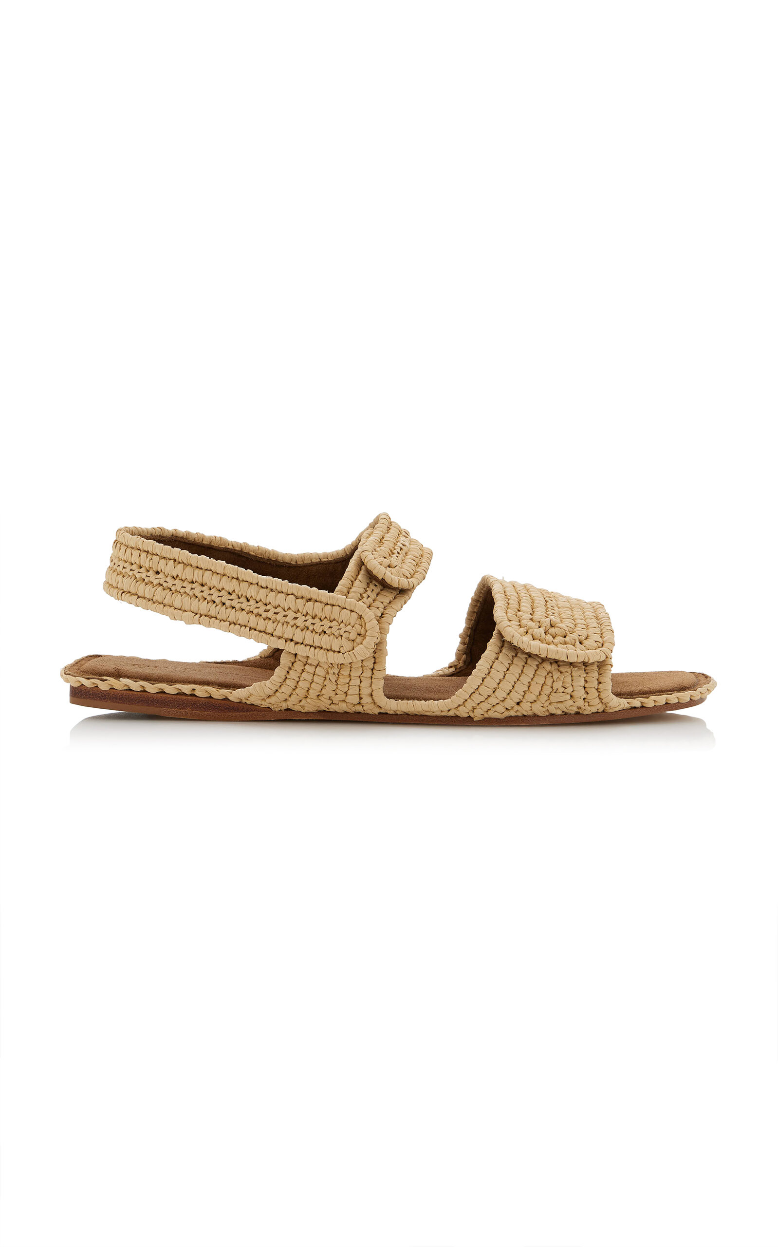 Khaite Boden Raffia Sandals - Moda Operandi