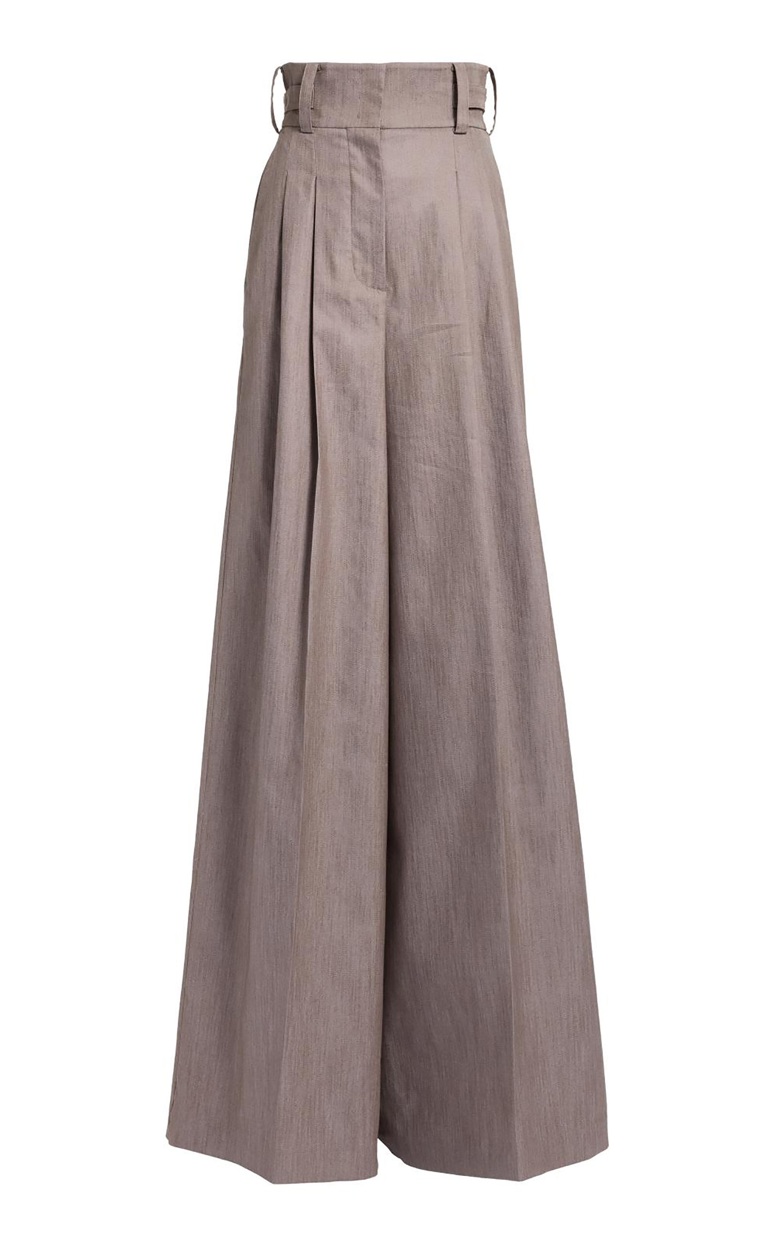 Elie Saab Cotton Twill Pants