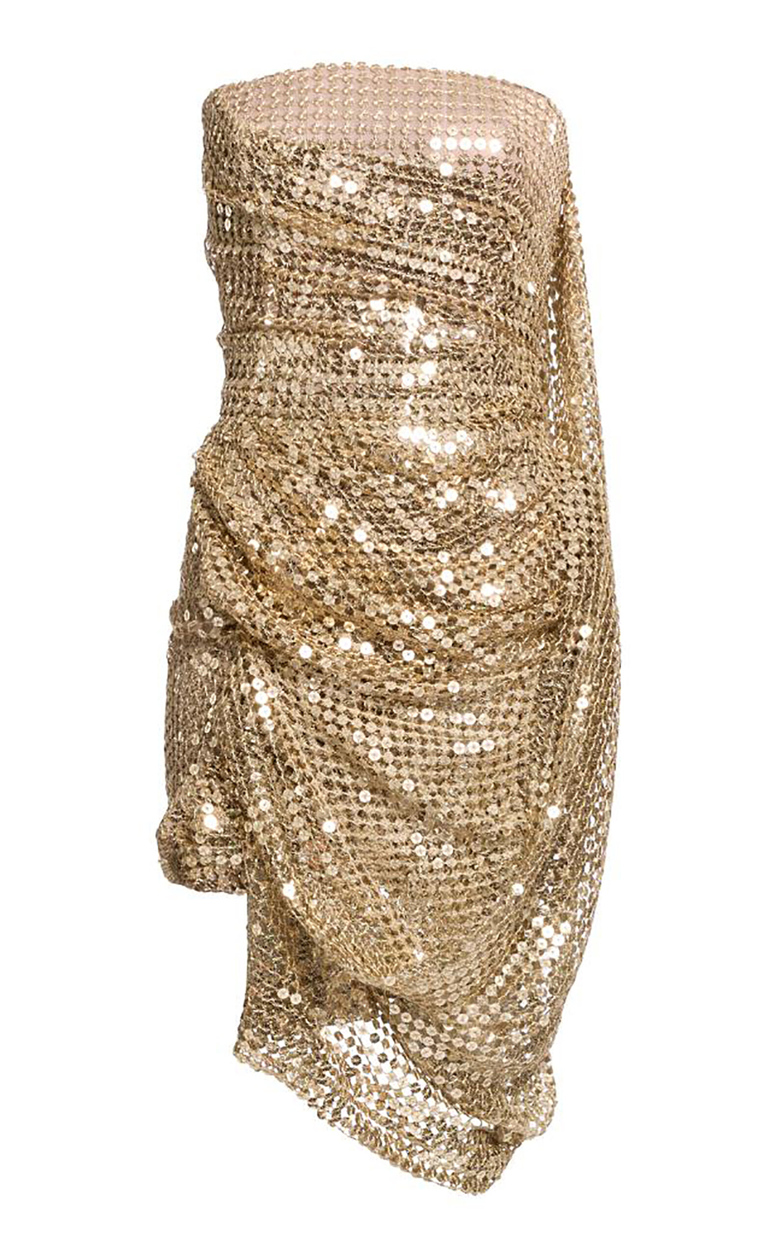 Elie Saab Sequins Short Dress - Gold