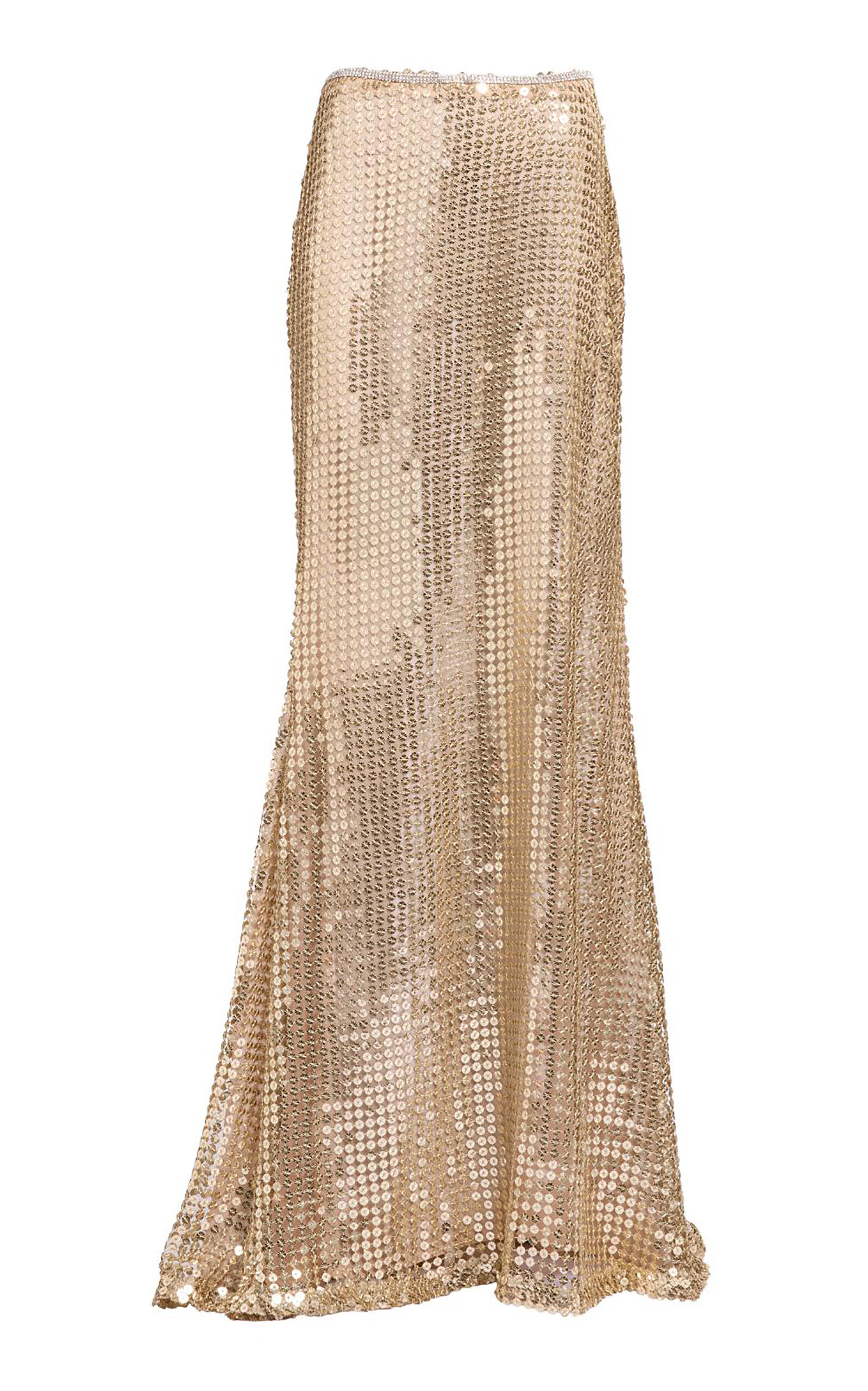Elie Saab Sequins Long Skirt