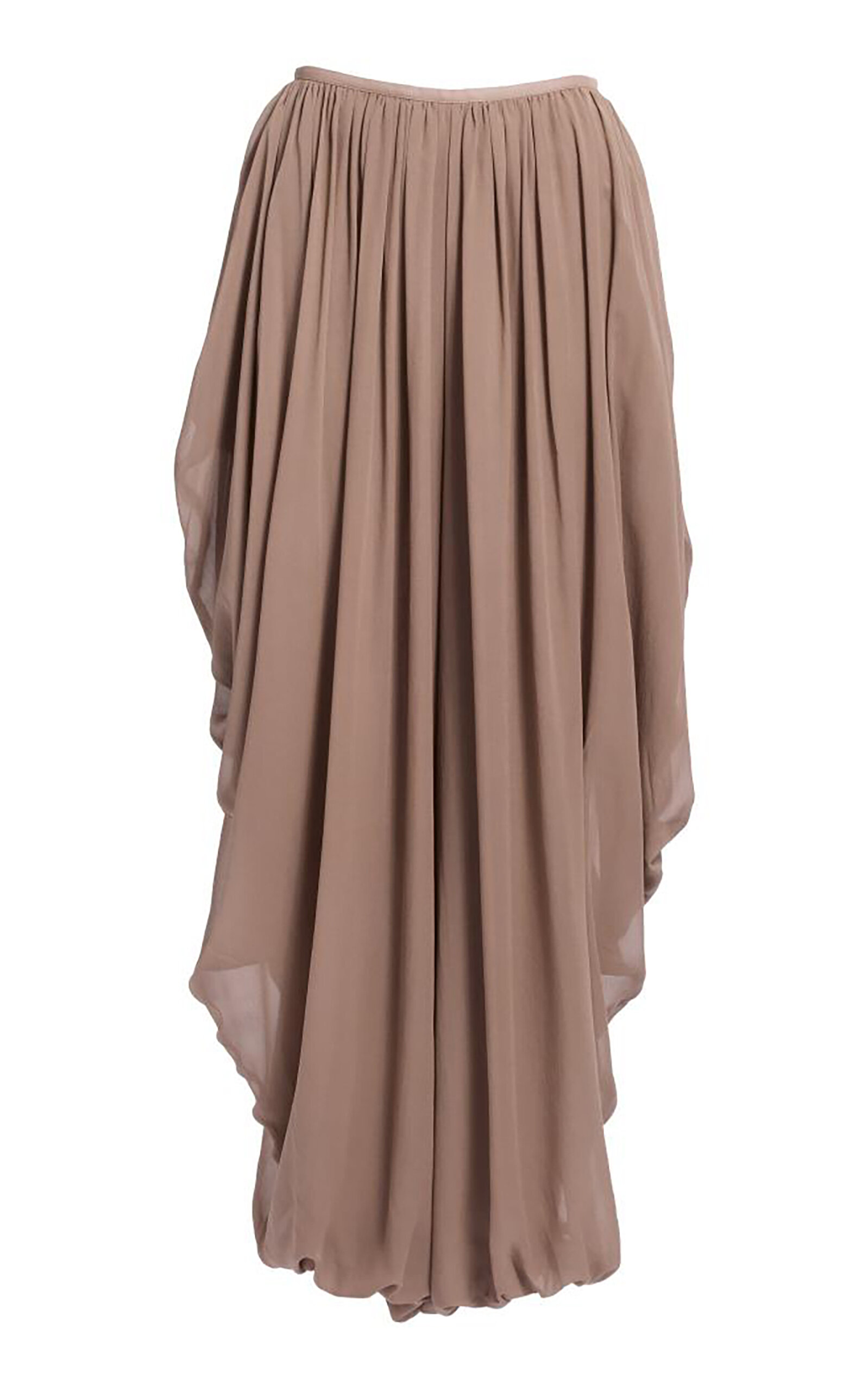Elie Saab Georgette Silk Pant - Brown