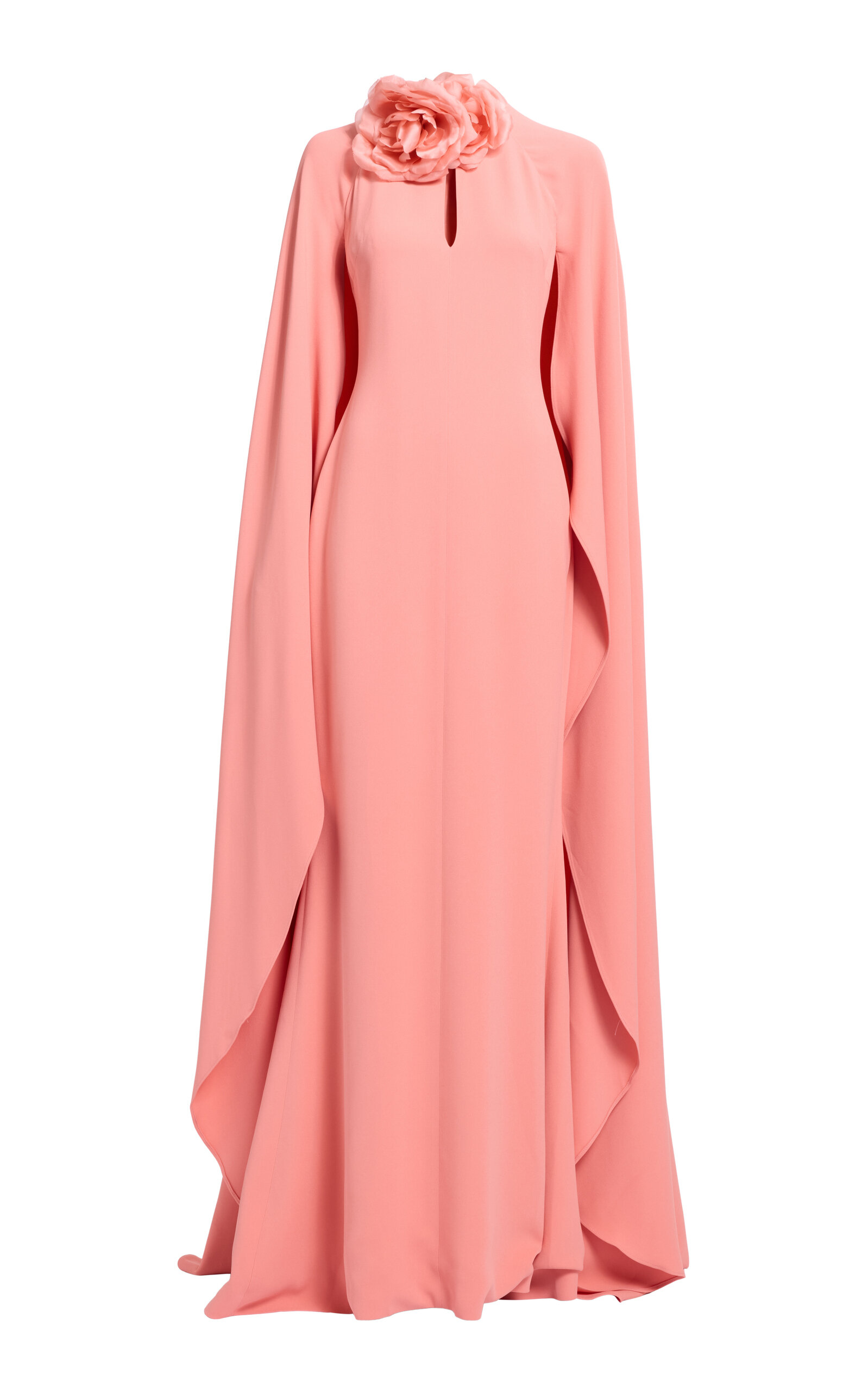 Elie Saab Embellished Cady Long Dress - Pink