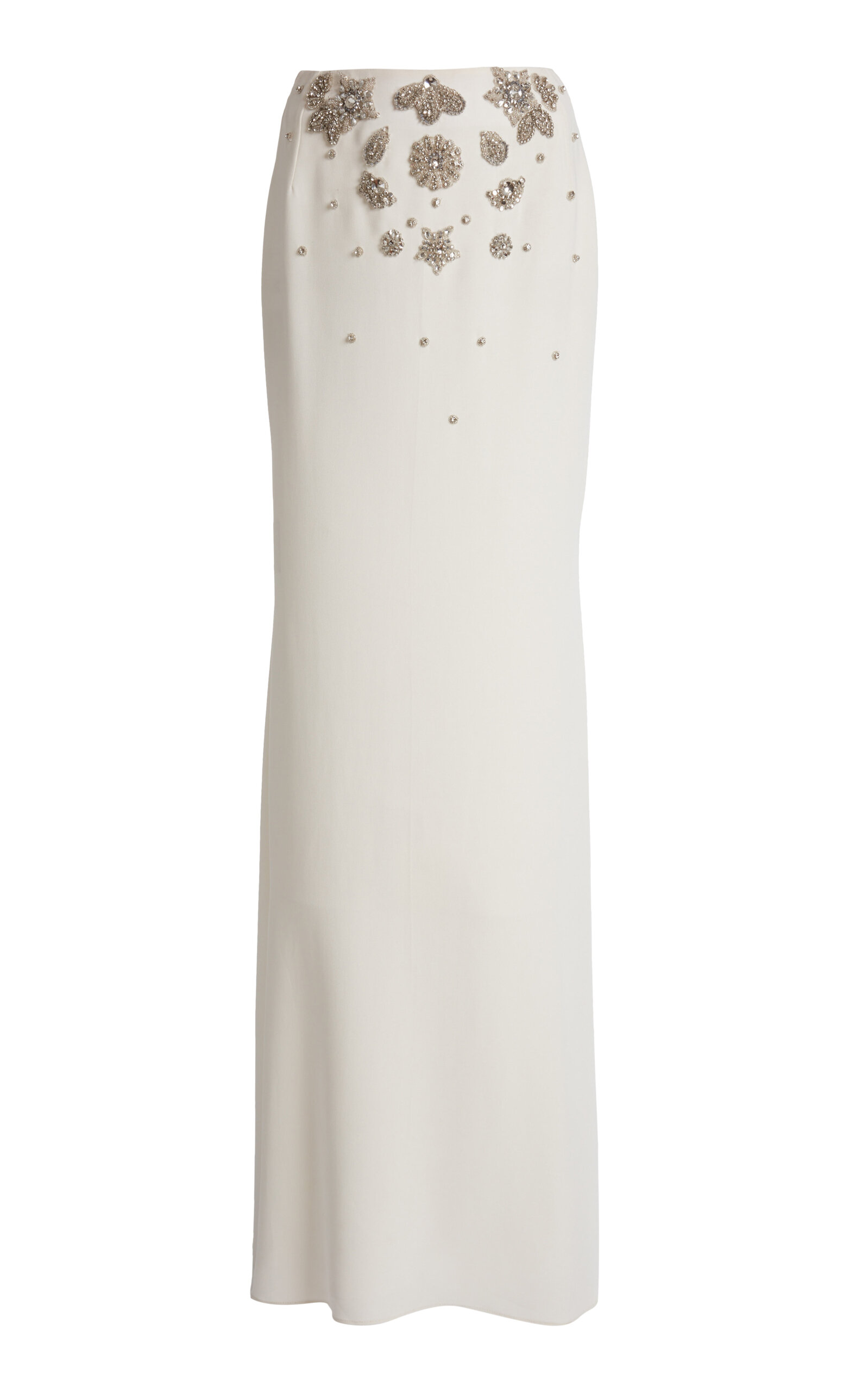 Zuhair Murad Cady Beaded Maxi Skirt In White