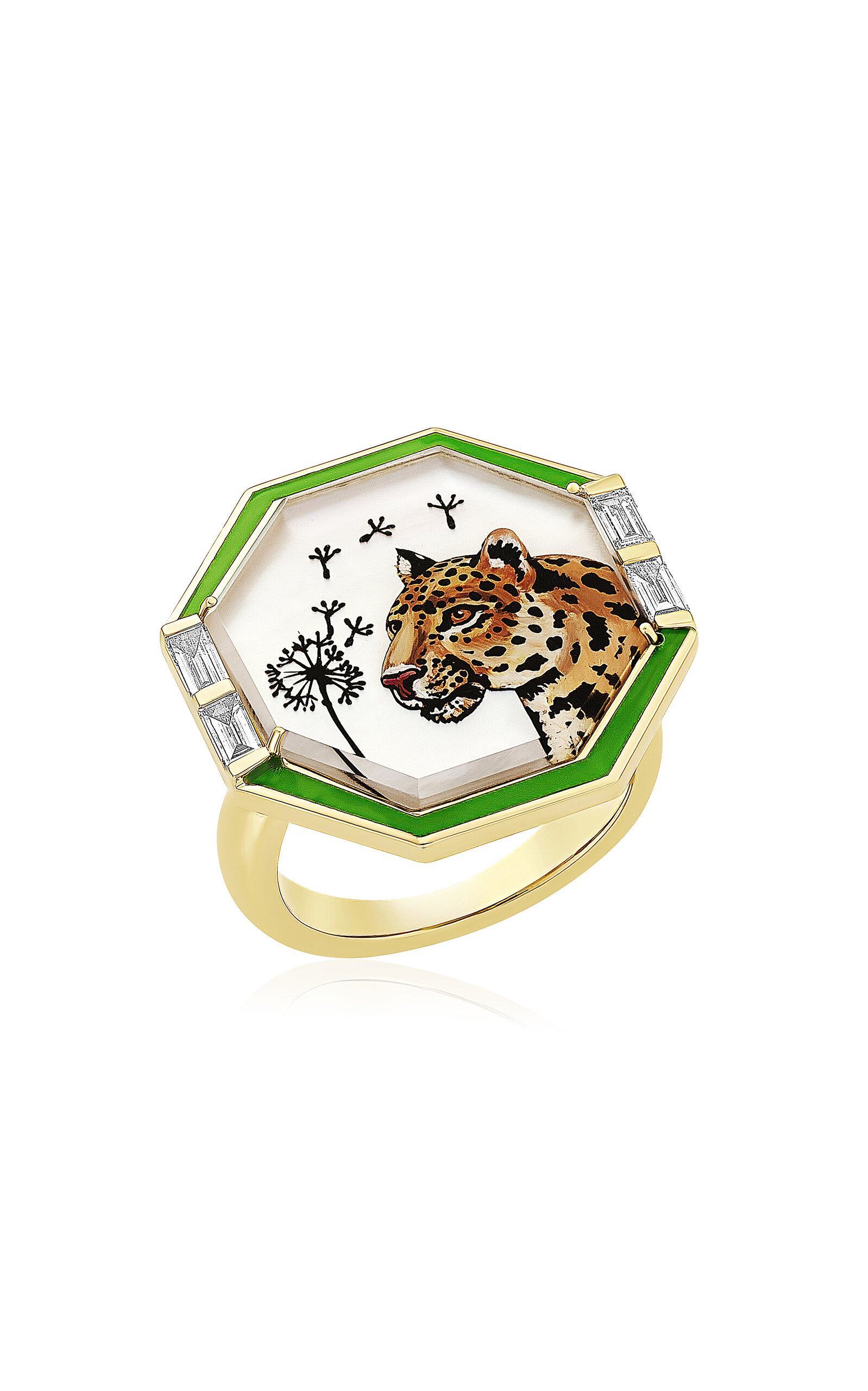 Francesca Villa 18k Yellow Gold Close Encounters Make A Wish Ring In Gold