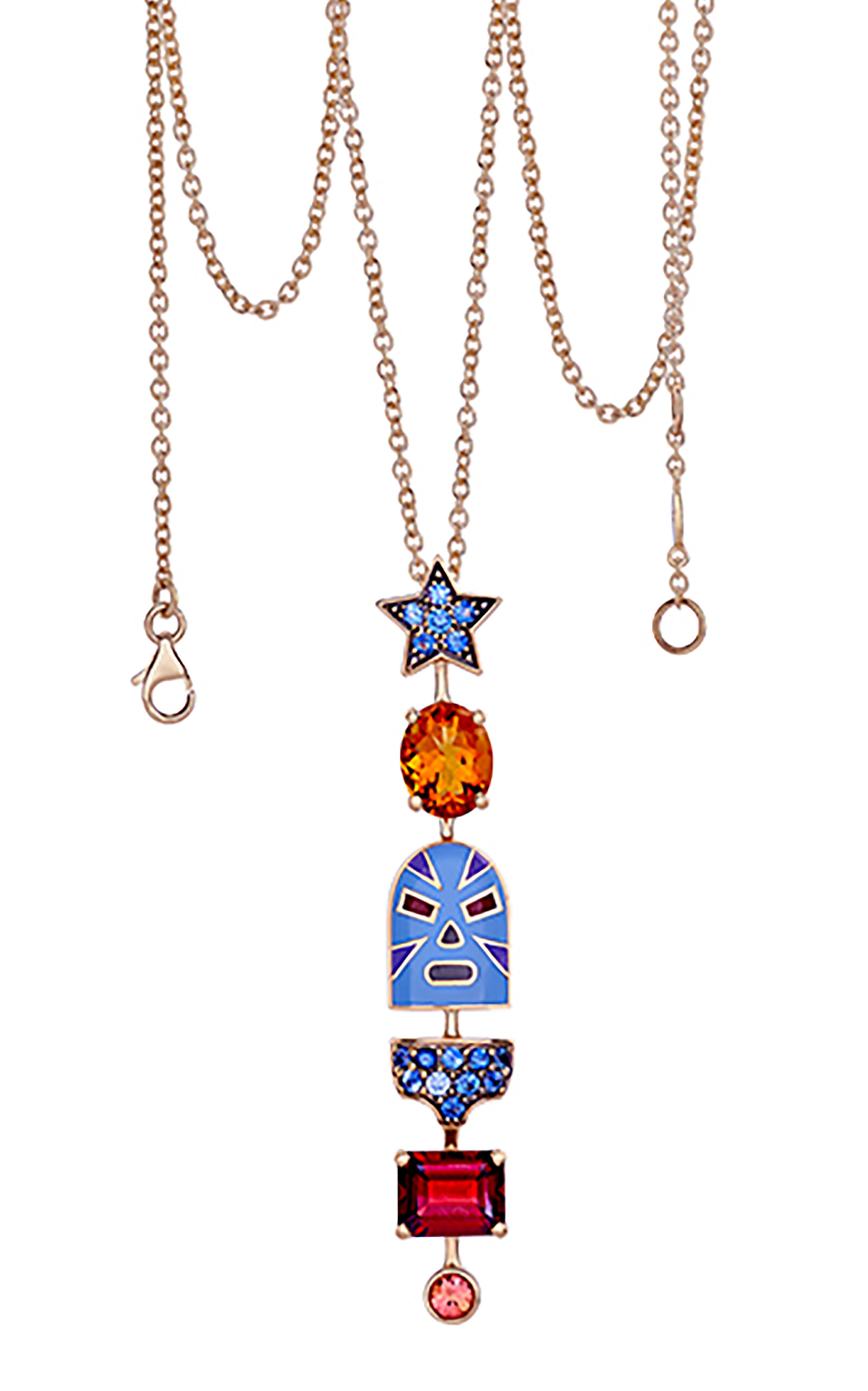 Francesca Villa 18K Yellow Gold The Mankind Pendant - Multi - OS - Only At Moda Operandi