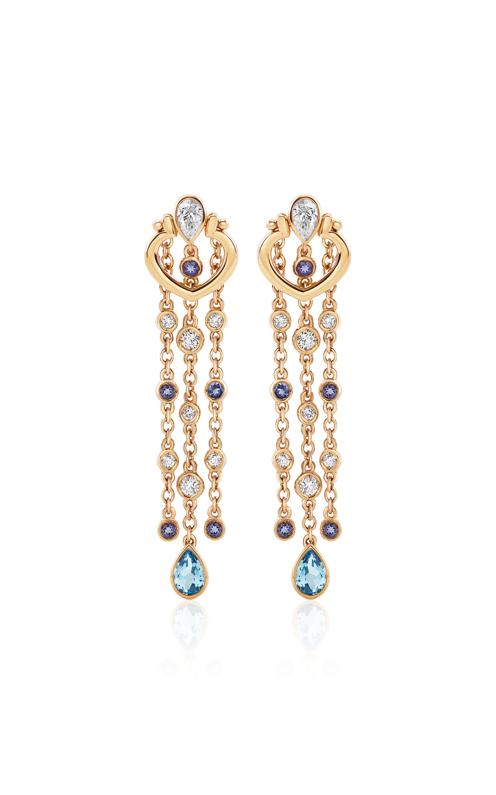 Francesca Villa 18k Pink Gold Love Handles Earrings In Gold