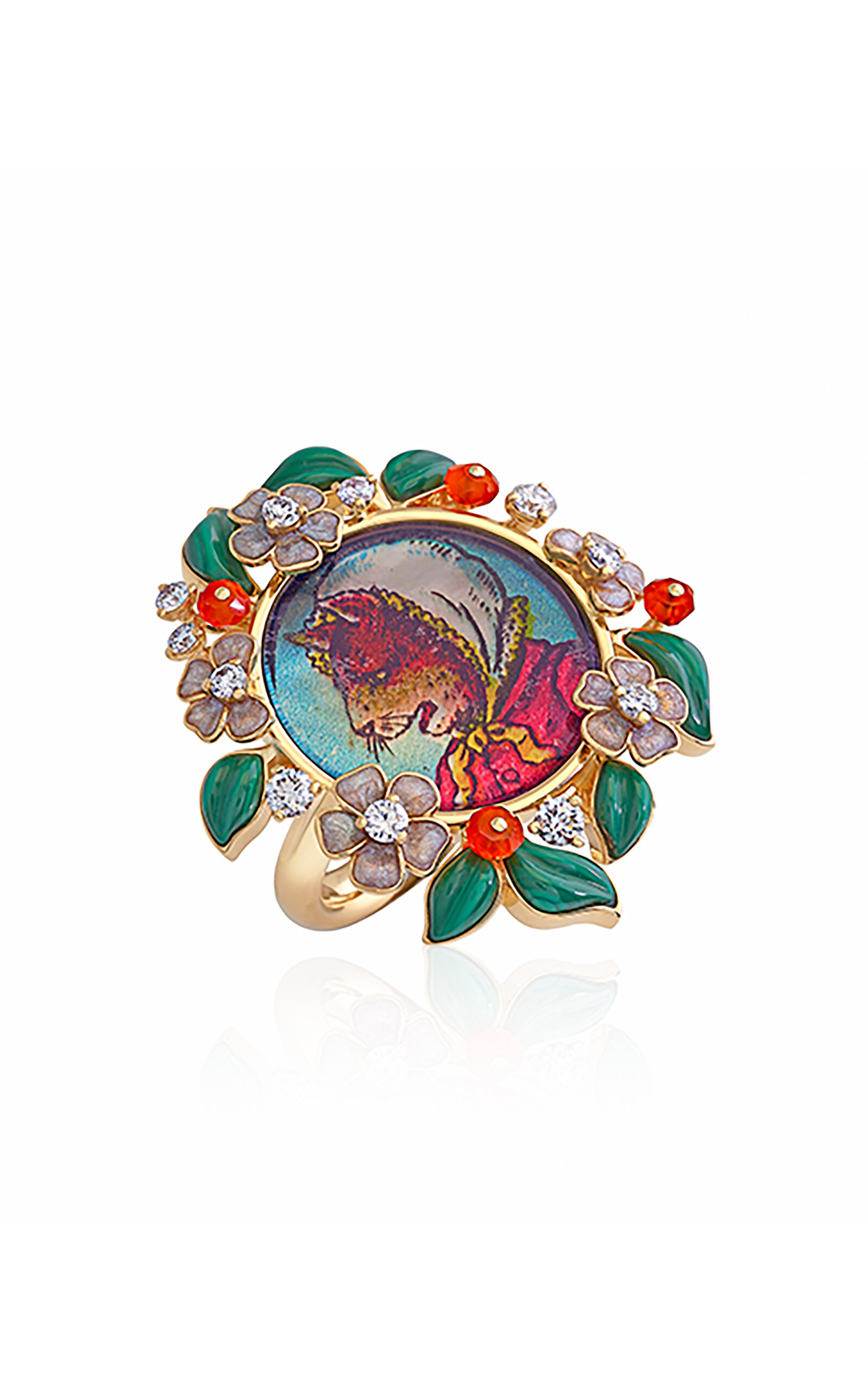 Francesca Villa 18k Yellow Gold Ook; My Fabulous Teachers In Multi