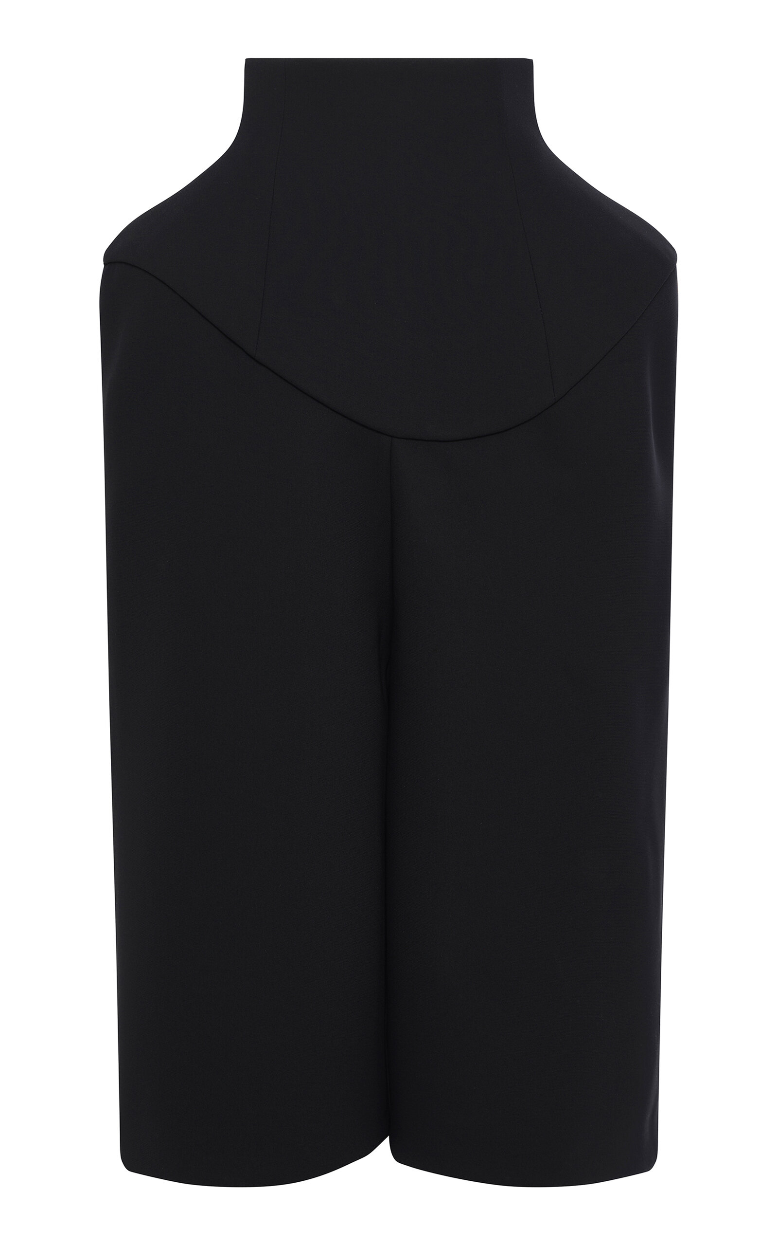 A.W.A.K.E. MODE Wool-Blend Basque Cropped Pants - Black