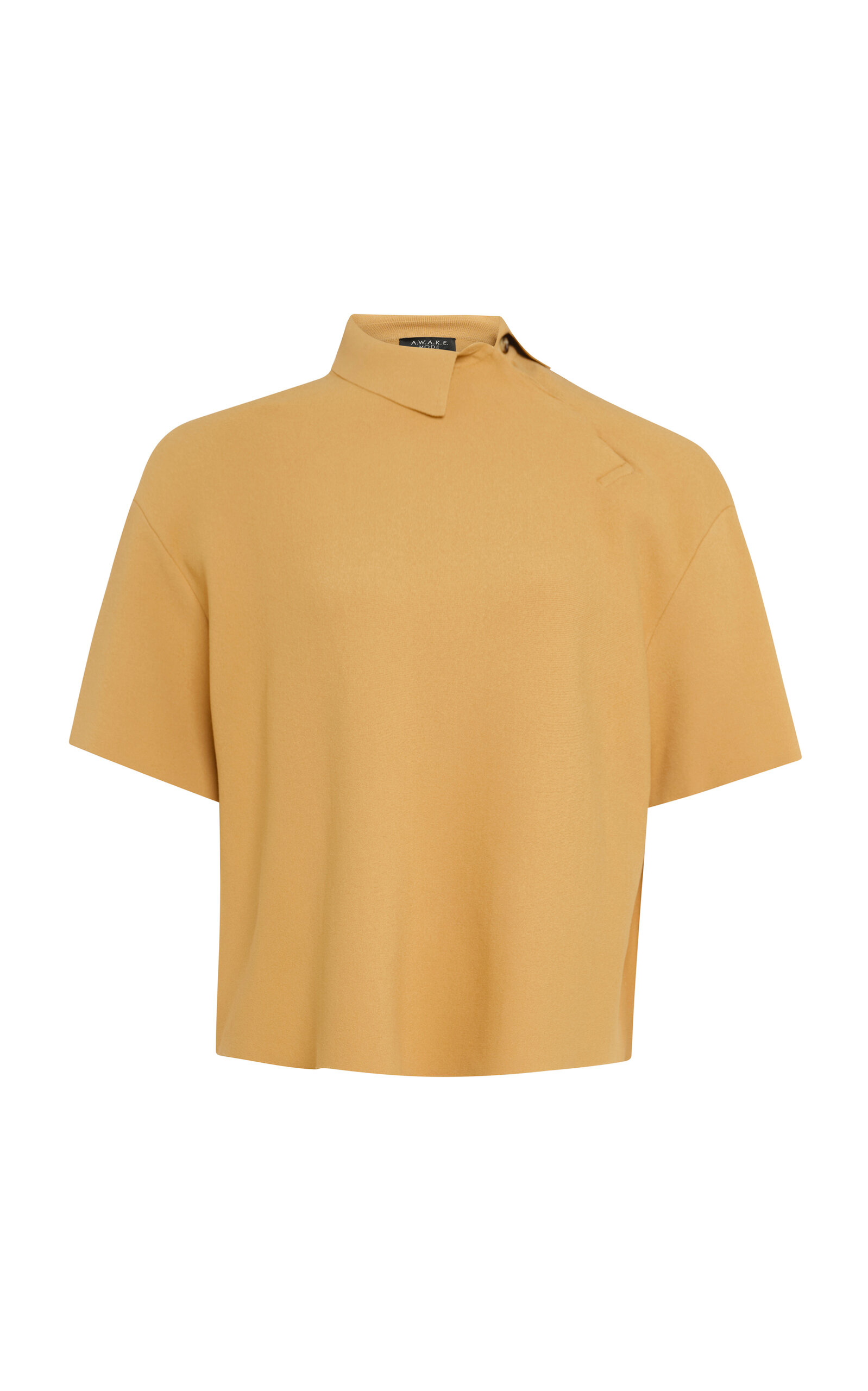 A.W.A.K.E. MODE Knitted Rugby Top - Nude