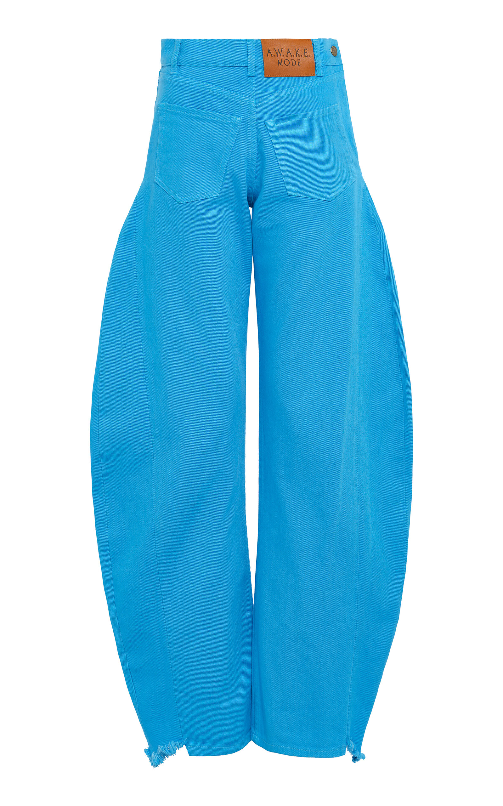 A.W.A.K.E. MODE Cotton Mirror Jeans with Side Inserts - Blue