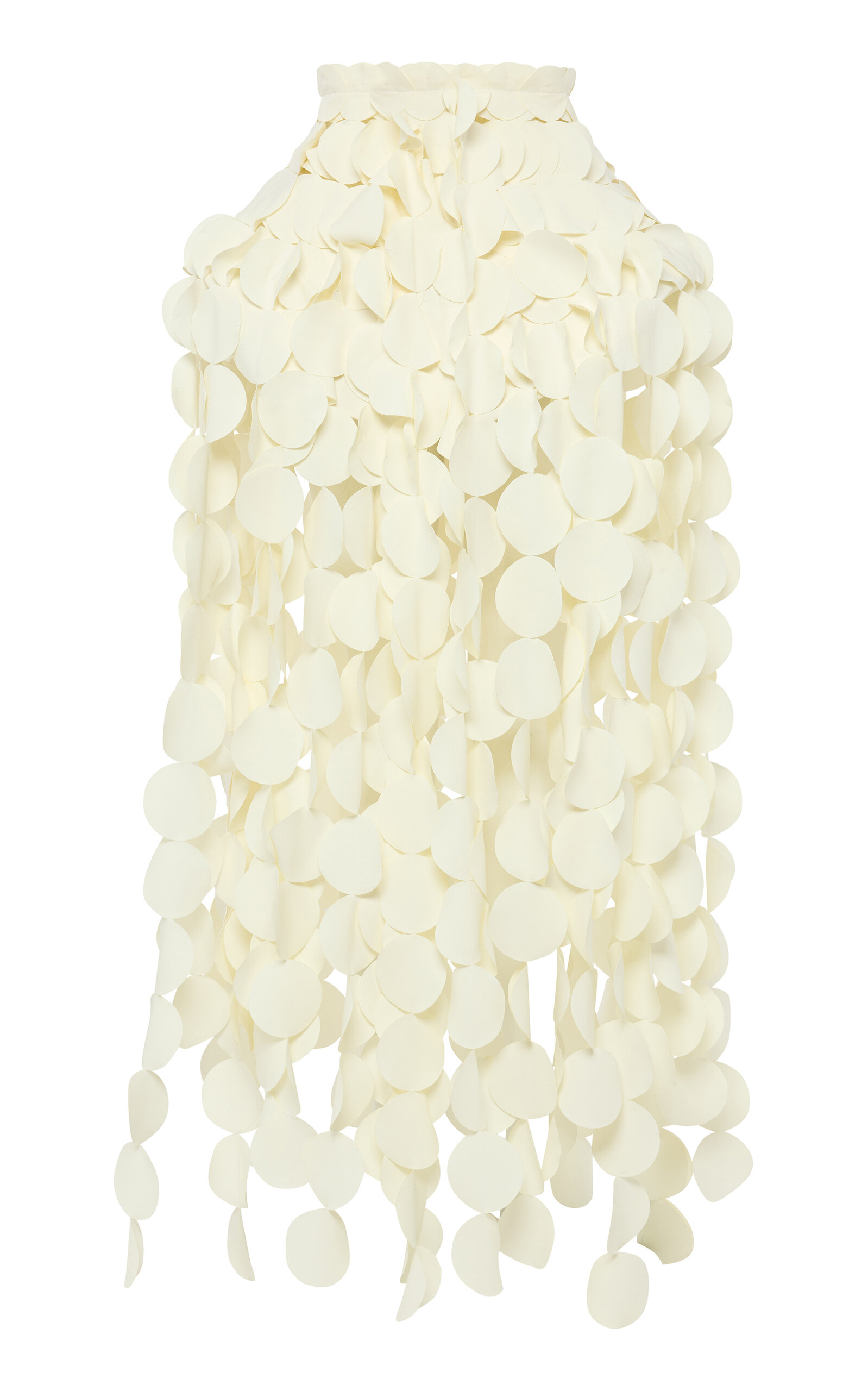 A.w.a.k.e. Basque Multi-circle Maxi Skirt In White