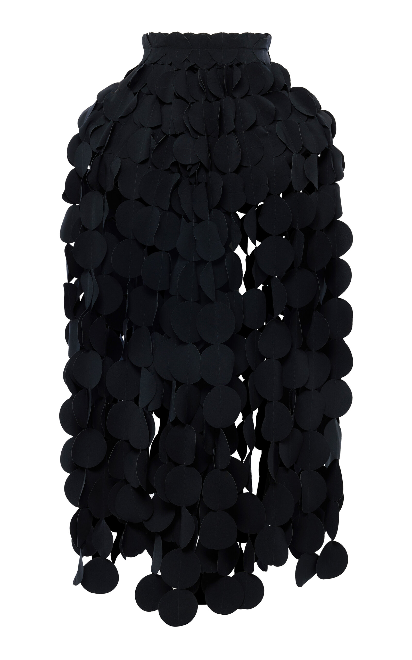 A.w.a.k.e. Basque Multi-circle Maxi Skirt In Black