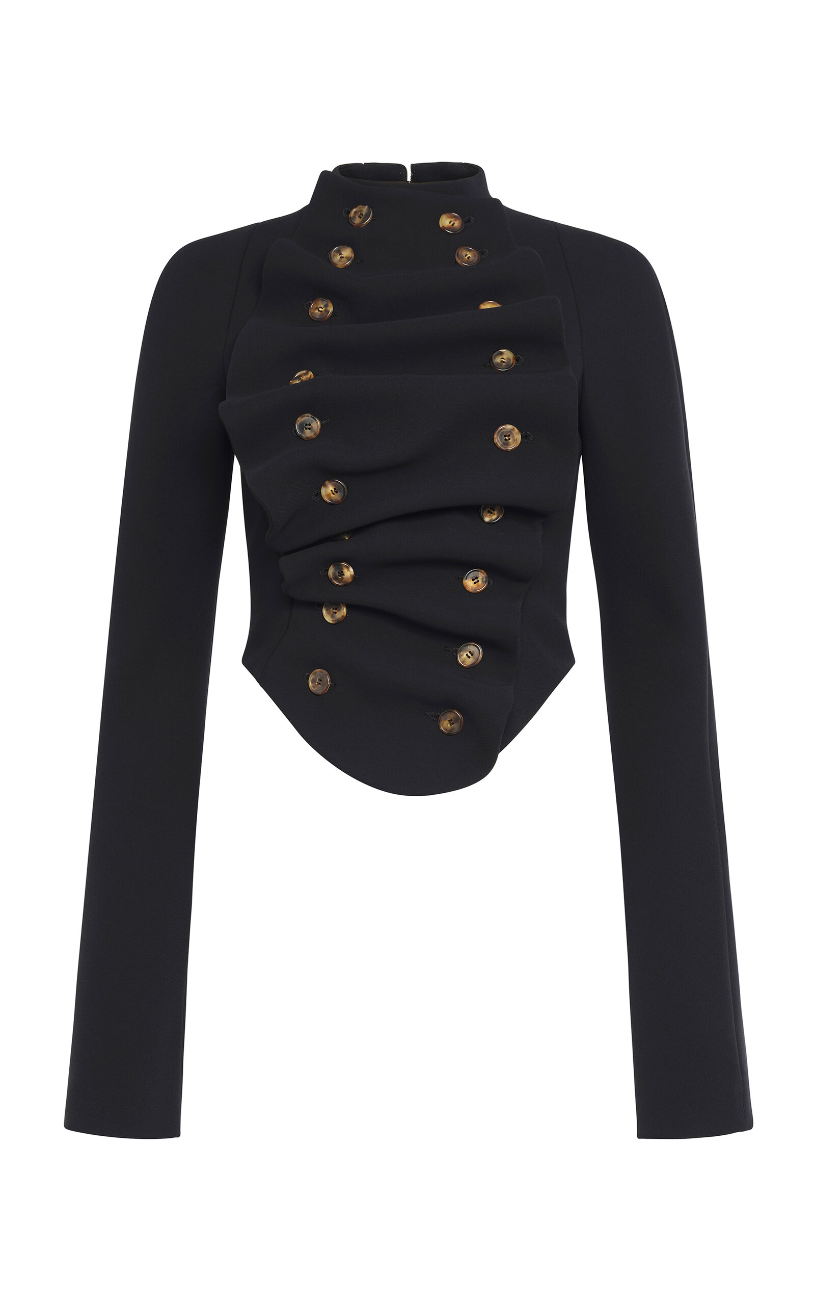 A.w.a.k.e. Bib-front Structured Jacket In Black