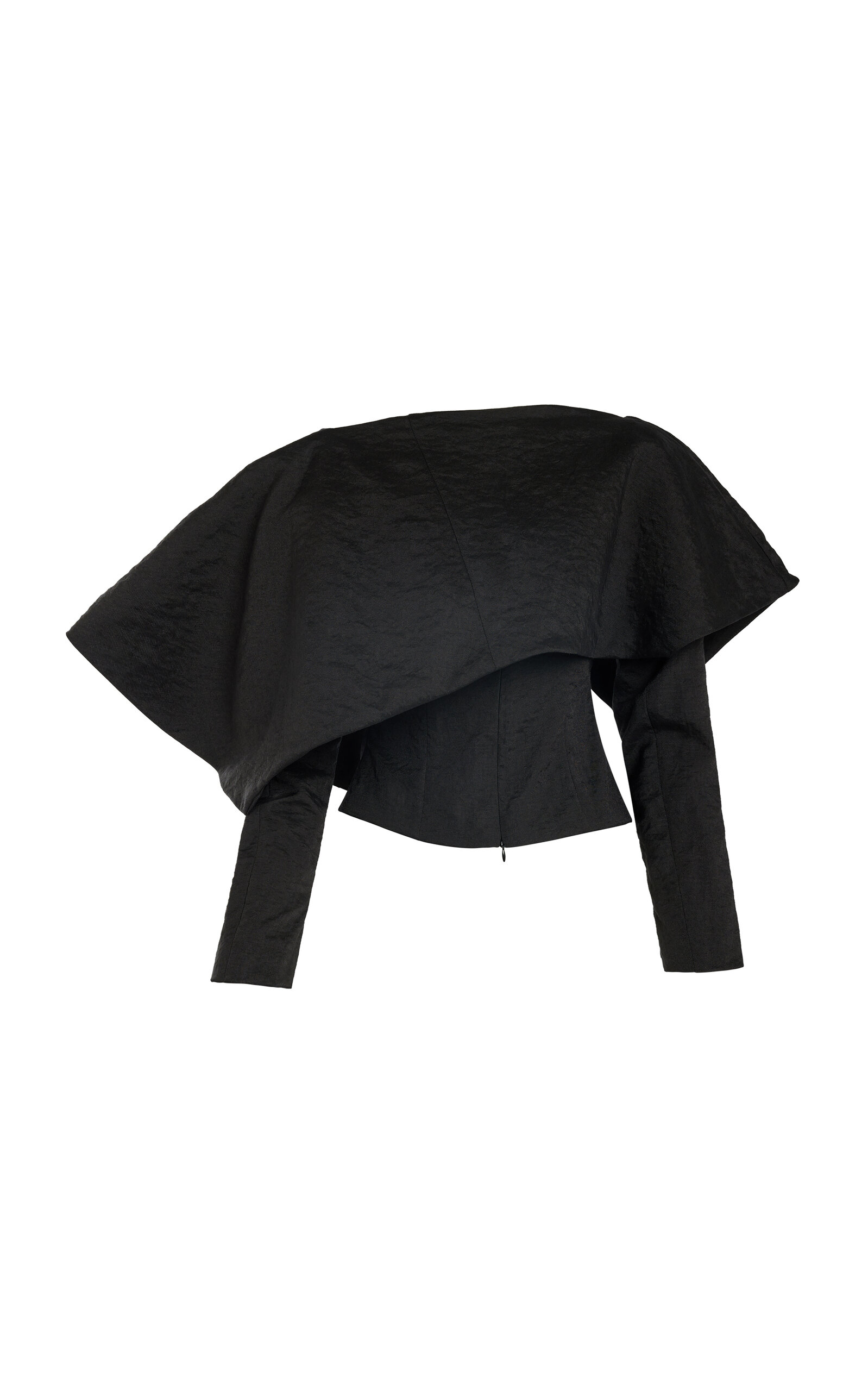 A.W.A.K.E. MODE Folded Flax-Blend Top