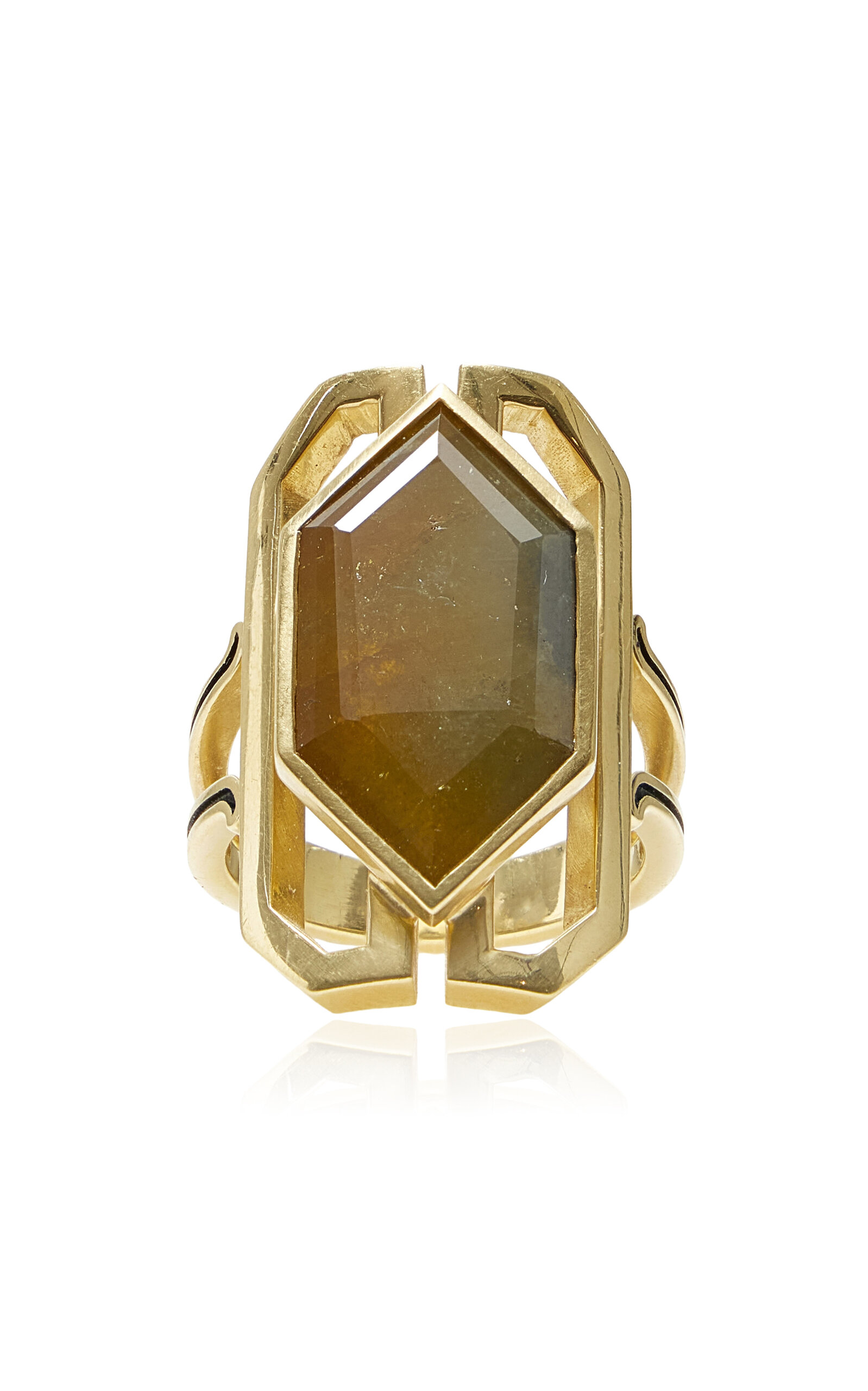 Sylva & Cie - Electra 18K Yellow Gold Diamond Ring - Yellow - US 7.5 - Moda Operandi - Gifts For Her