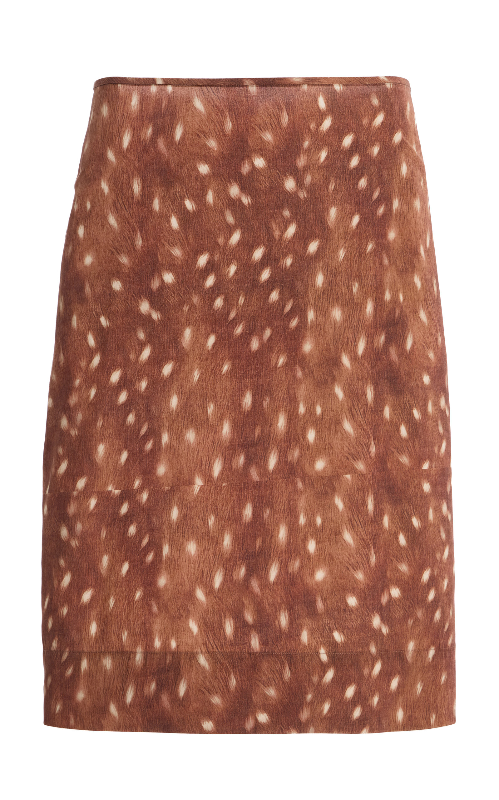 St. Agni Fawn Printed Crepe Midi Skirt Exclusive