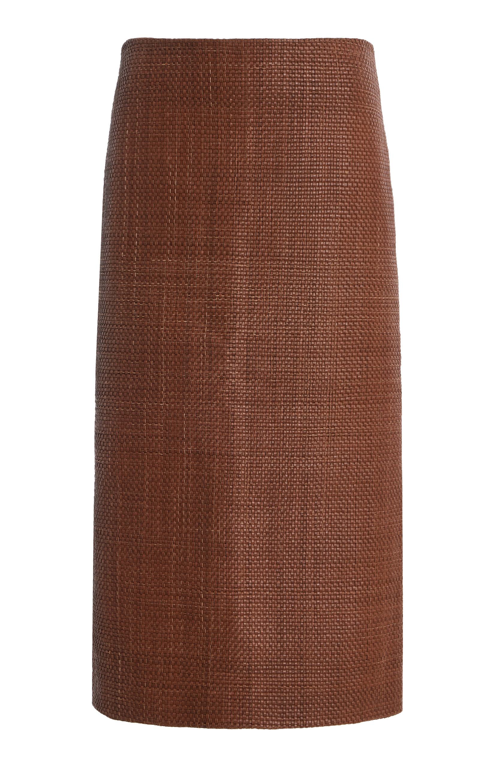 St. Agni Woven Leather Skirt Exclusive