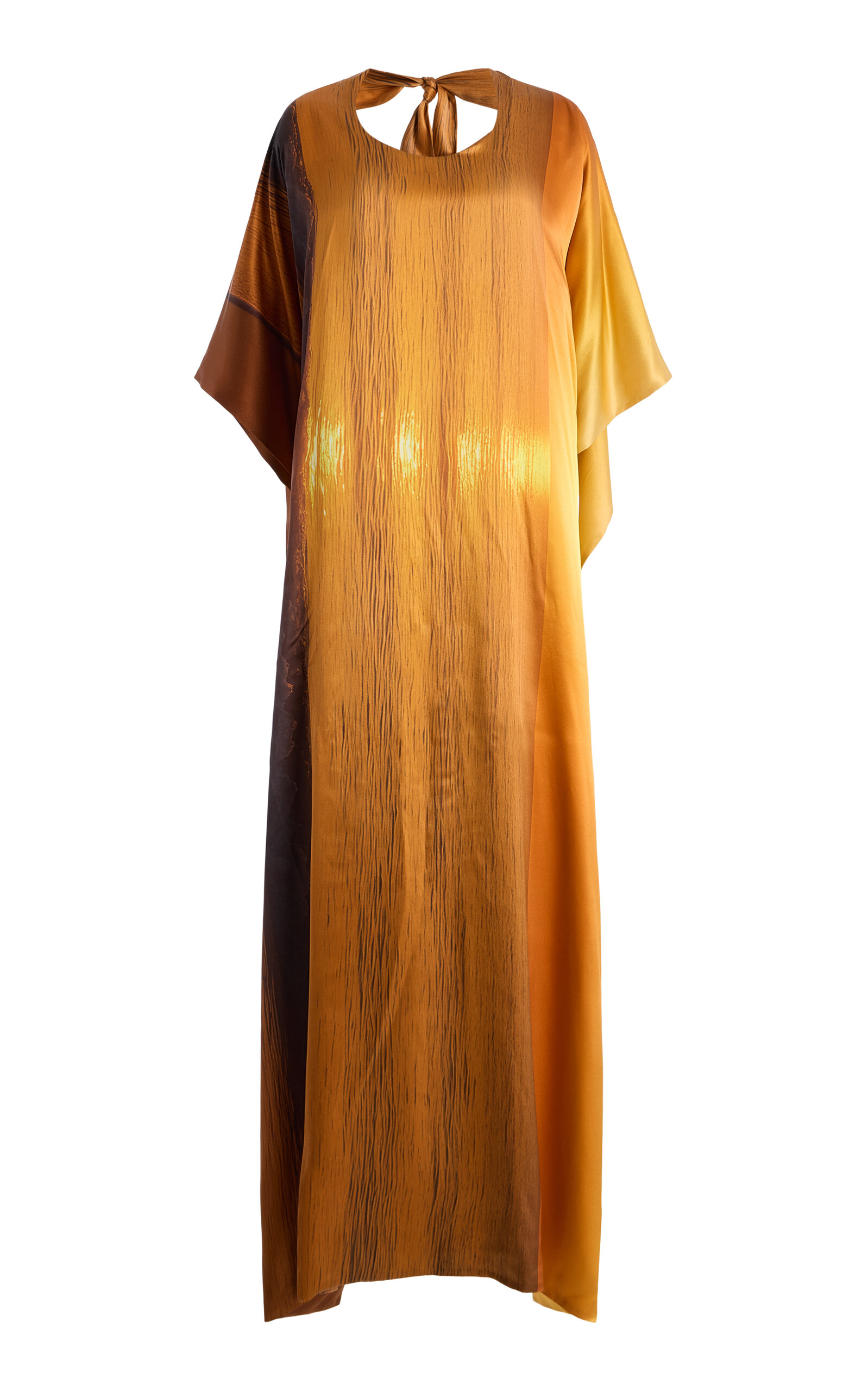 Marie Adam-Leenaerdt Sunet Landscape Silk Maxi Dress
