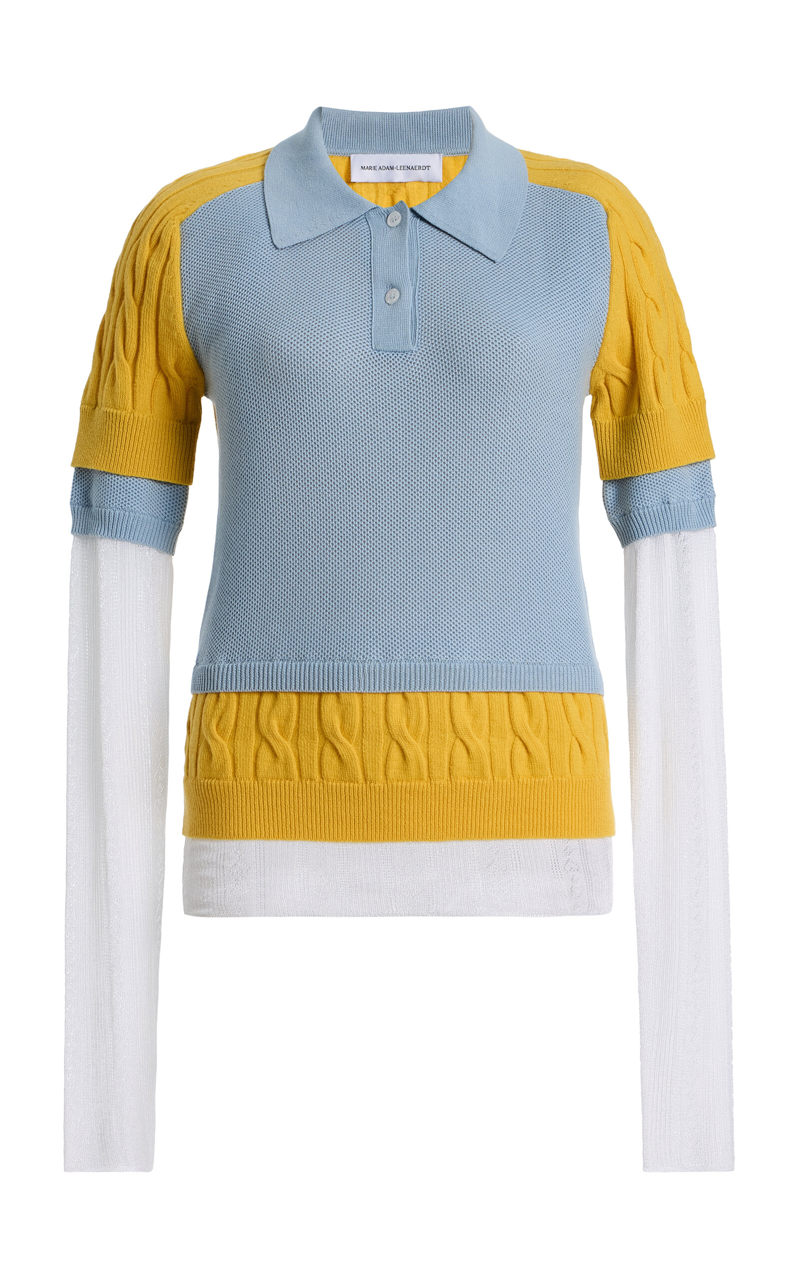 Marie Adam-Leenaerdt Polo All In Cotton-Wool Top