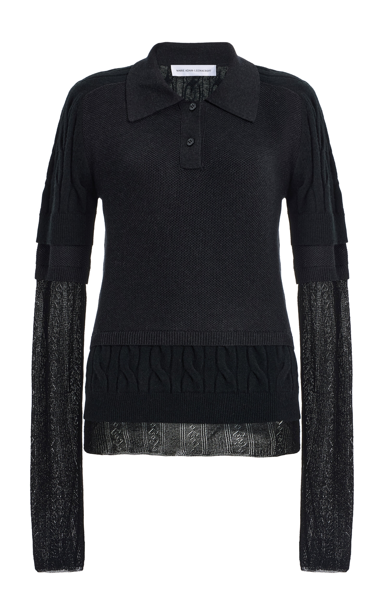 Marie Adam-Leenaerdt Polo All In Cotton-Wool Top
